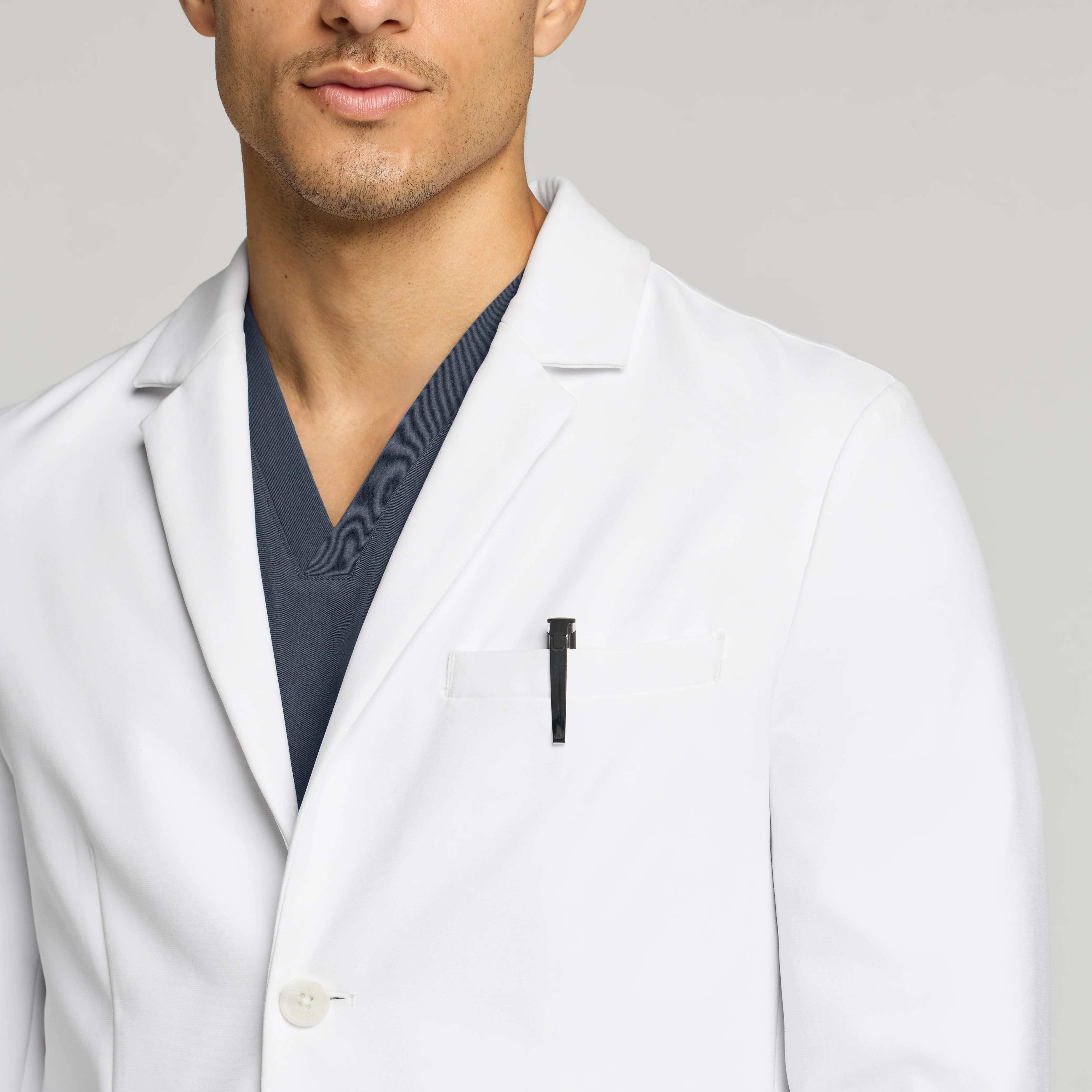 Apex 39" White Coat - White - Image 7