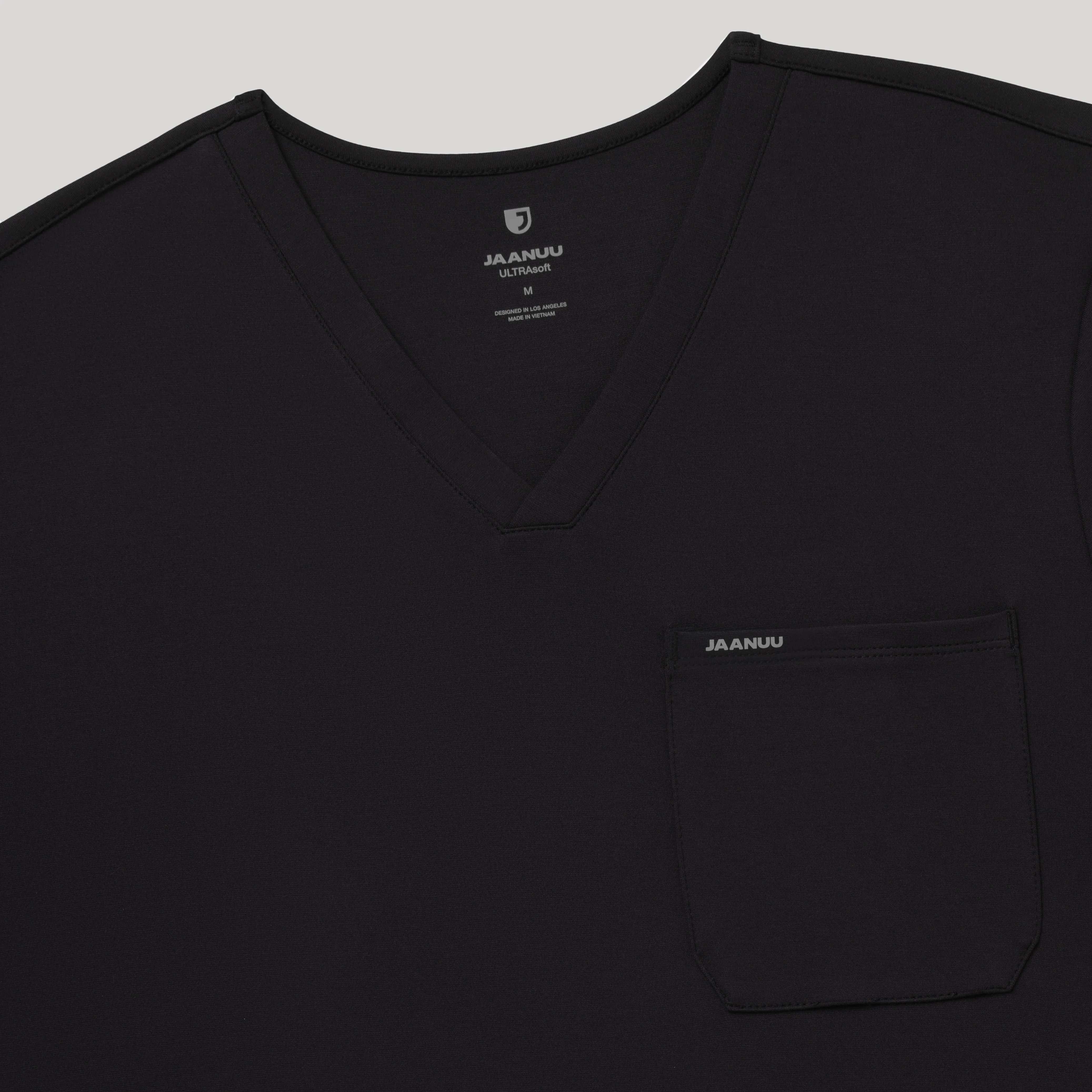 Asher Slim UltraSOFT™ Scrub Top - Black - Image 5