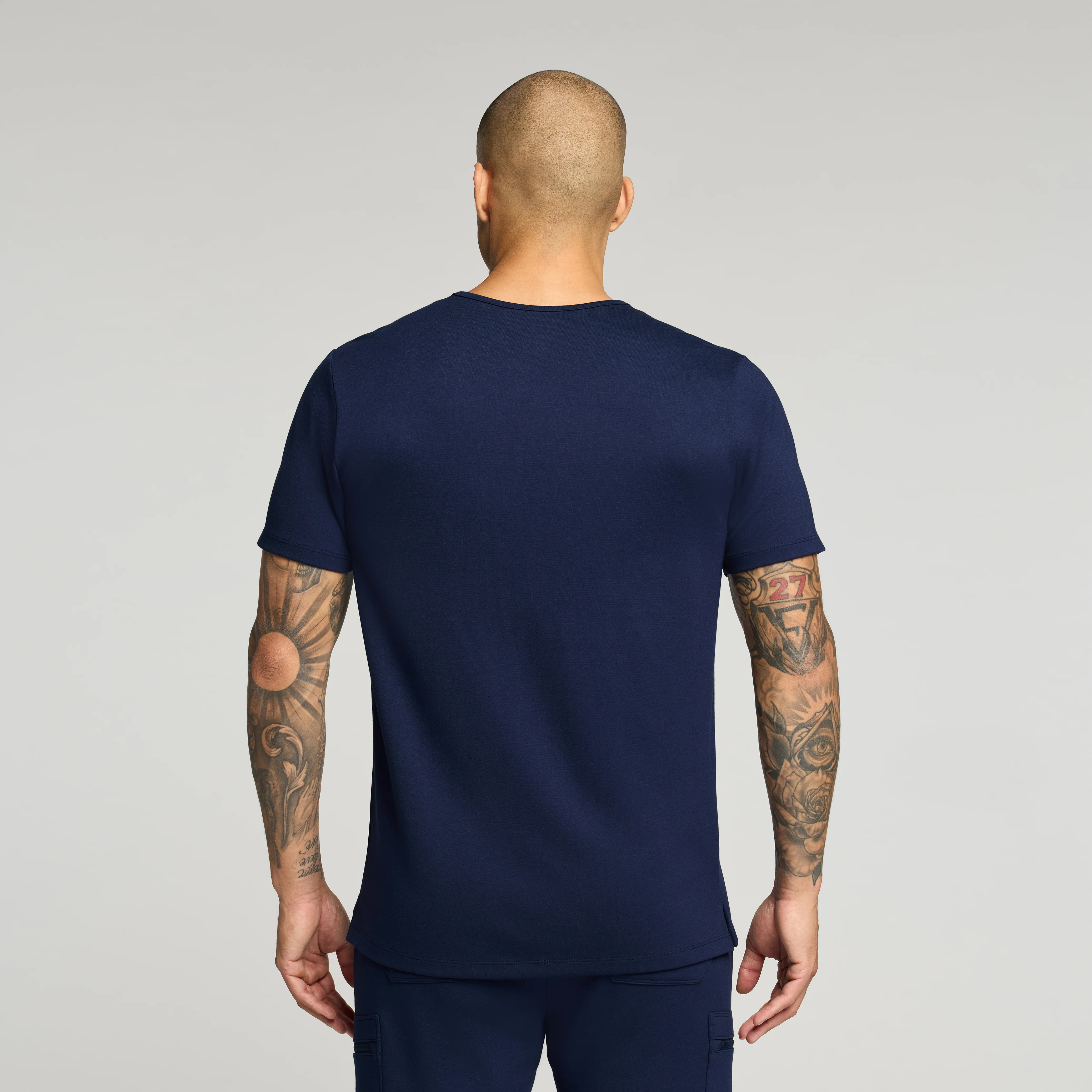 Asher Slim UltraSOFT™ Scrub Top - Midnight Navy - Image 4