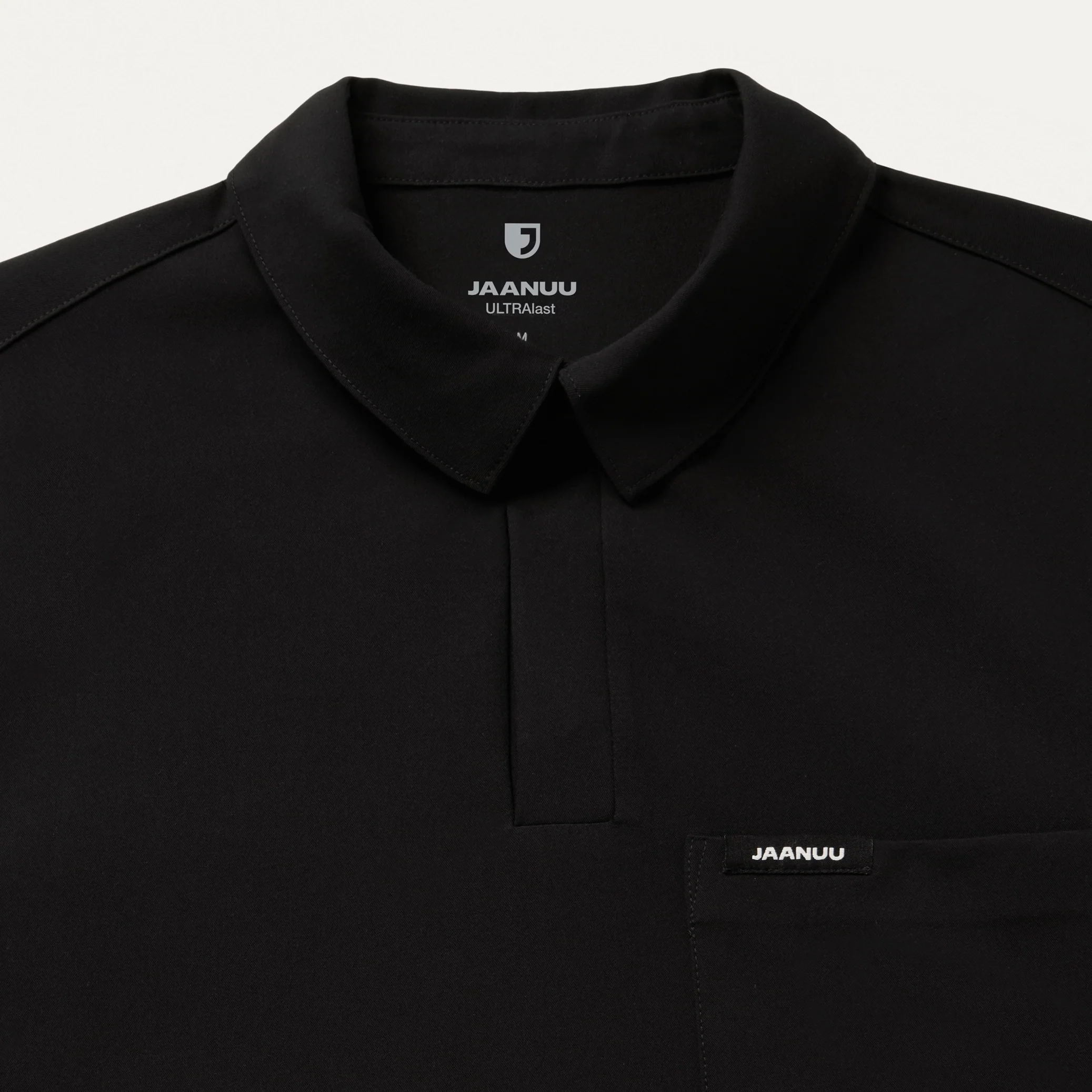 Calderon Polo Scrub Top - Black - Image 6