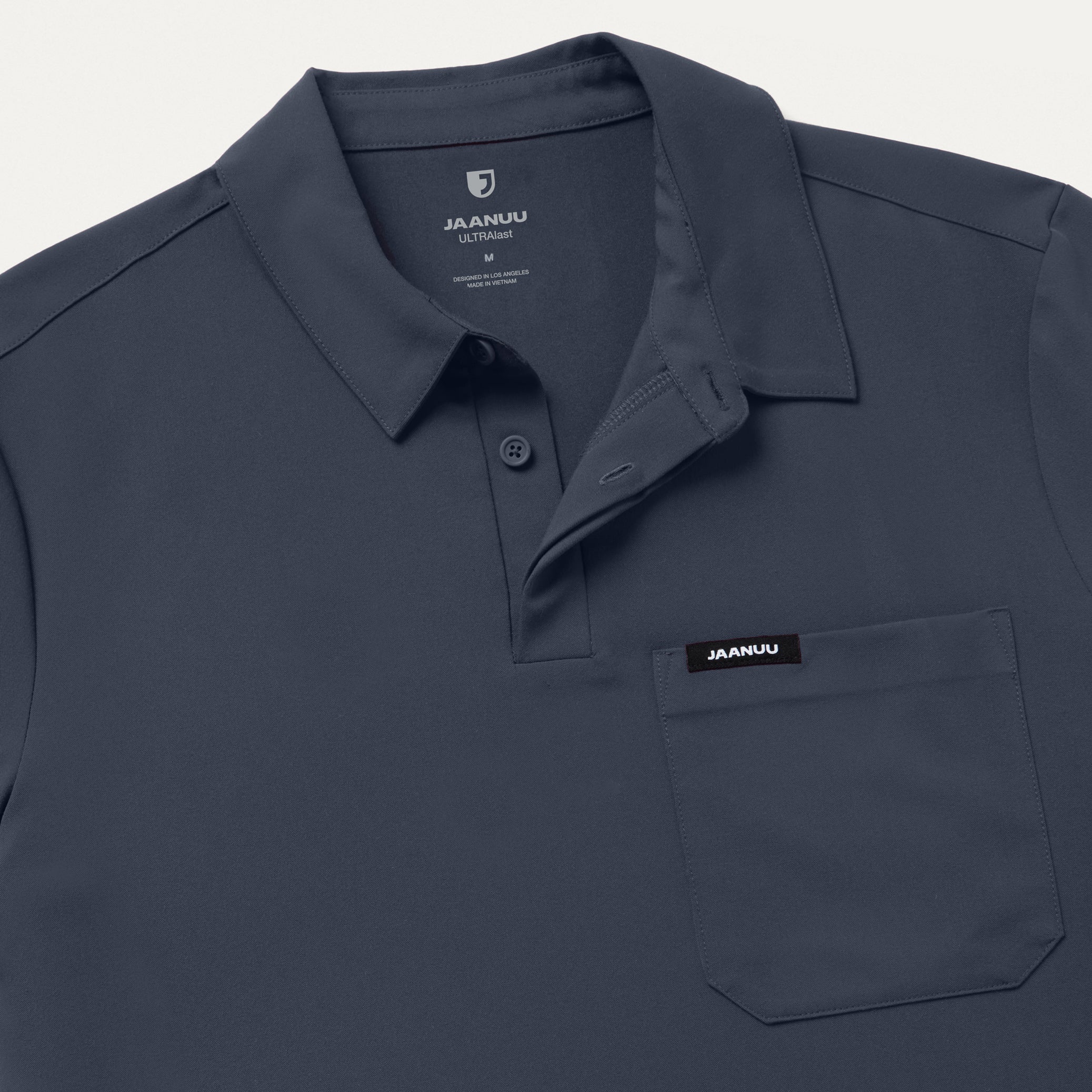 Calderon Polo Scrub Top - Carbon Gray - Image 7
