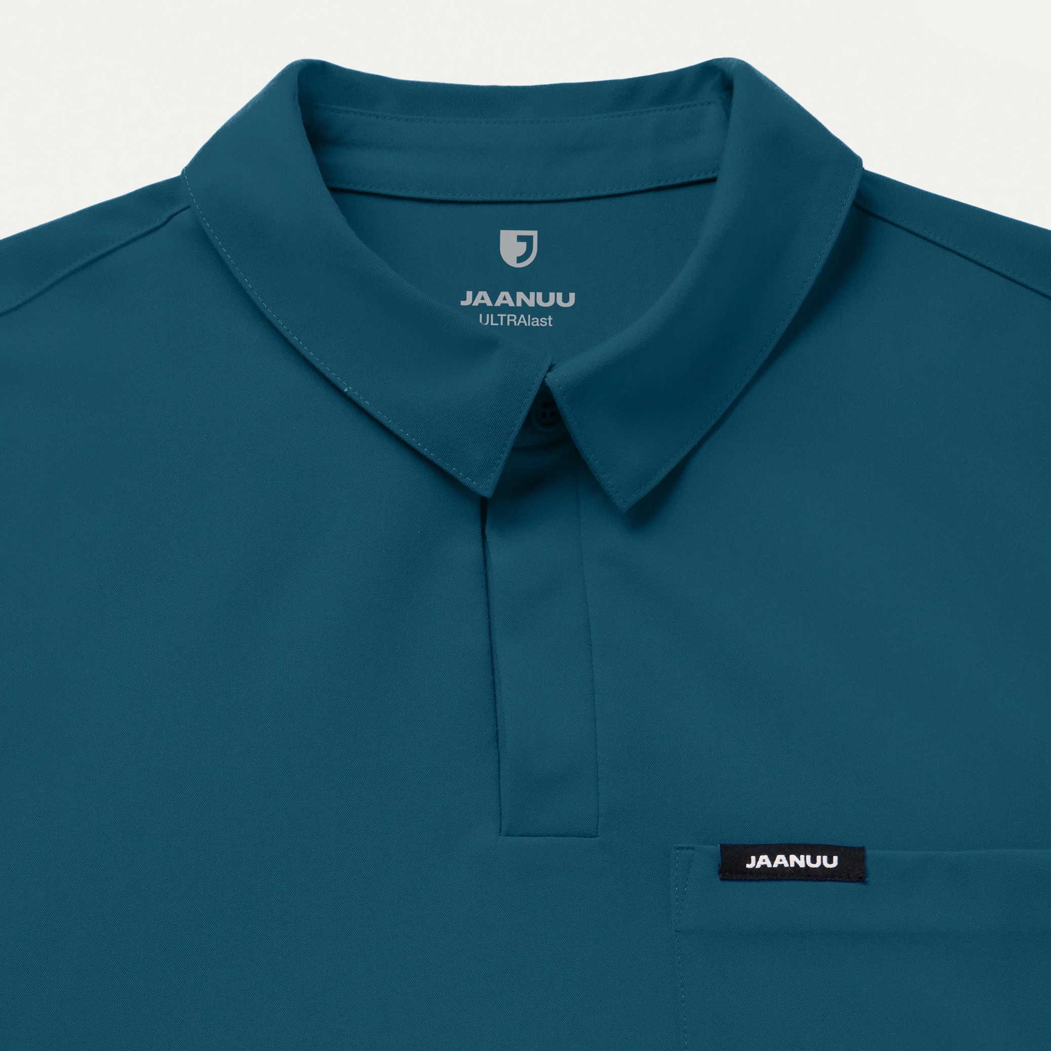 Calderon Polo Scrub Top - Caribbean Blue - Image 6