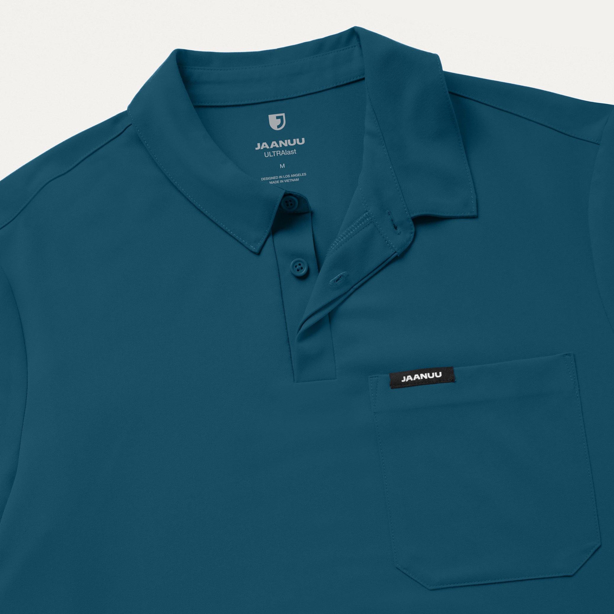 Calderon Polo Scrub Top - Caribbean Blue - Image 7