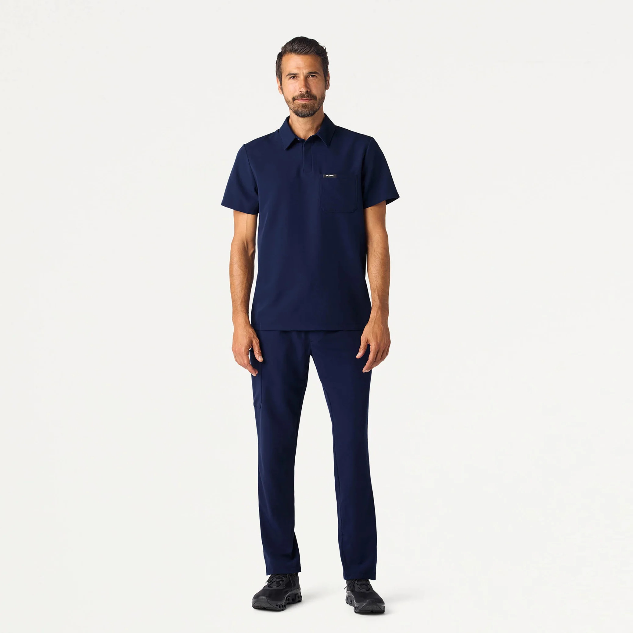 Calderon Polo Scrub Top - Midnight Navy - Image 4
