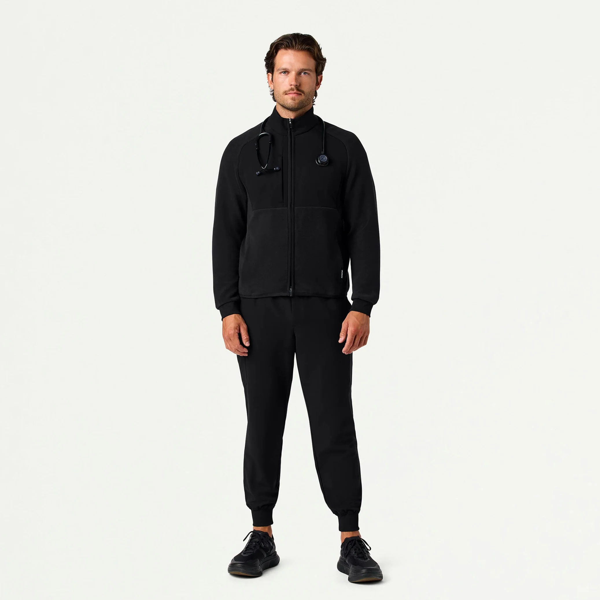 Cloud Hybrid Fleece Jacket - Black - Image 4