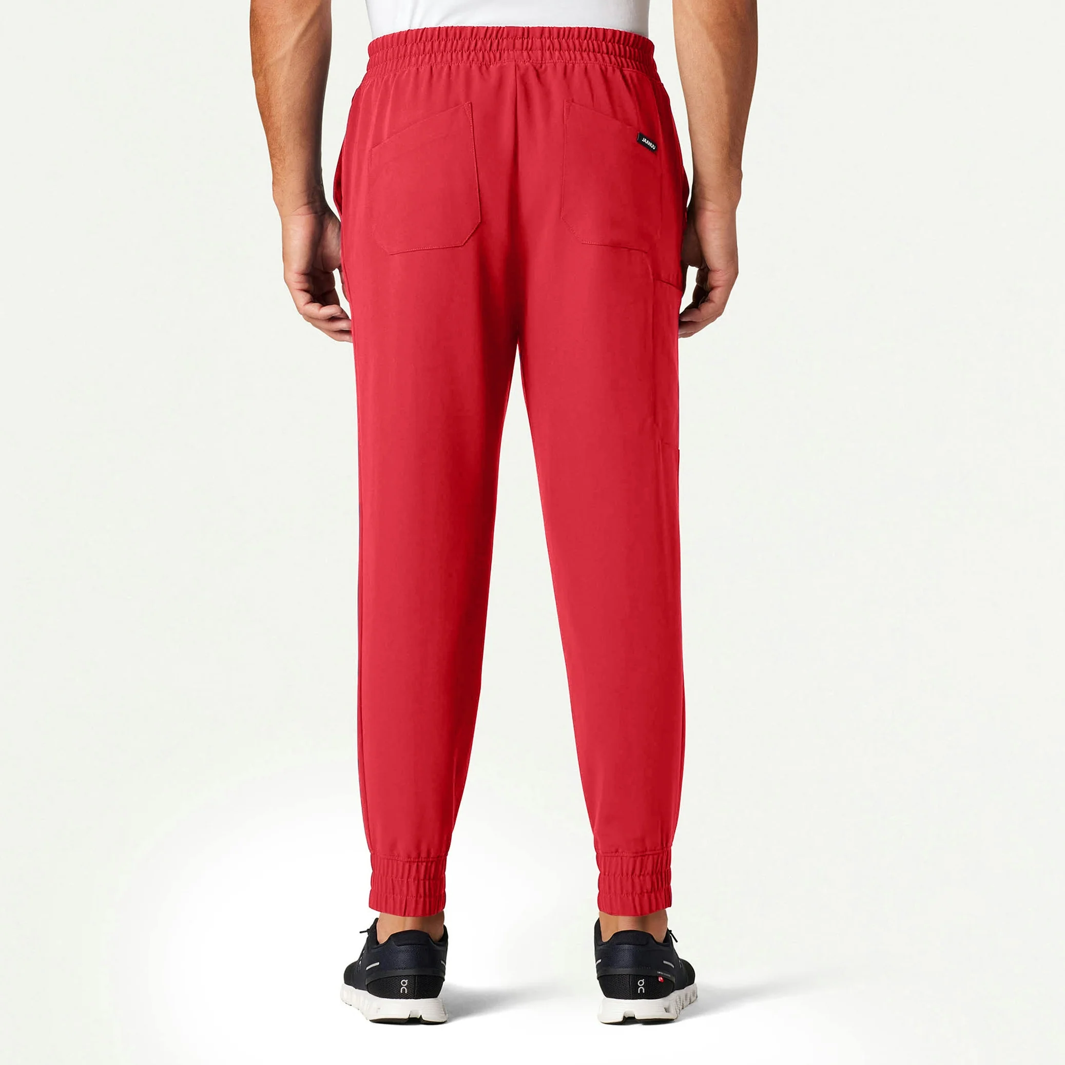 Cobot 8-Pocket Scrub Jogger - Brilliant Red - Image 4