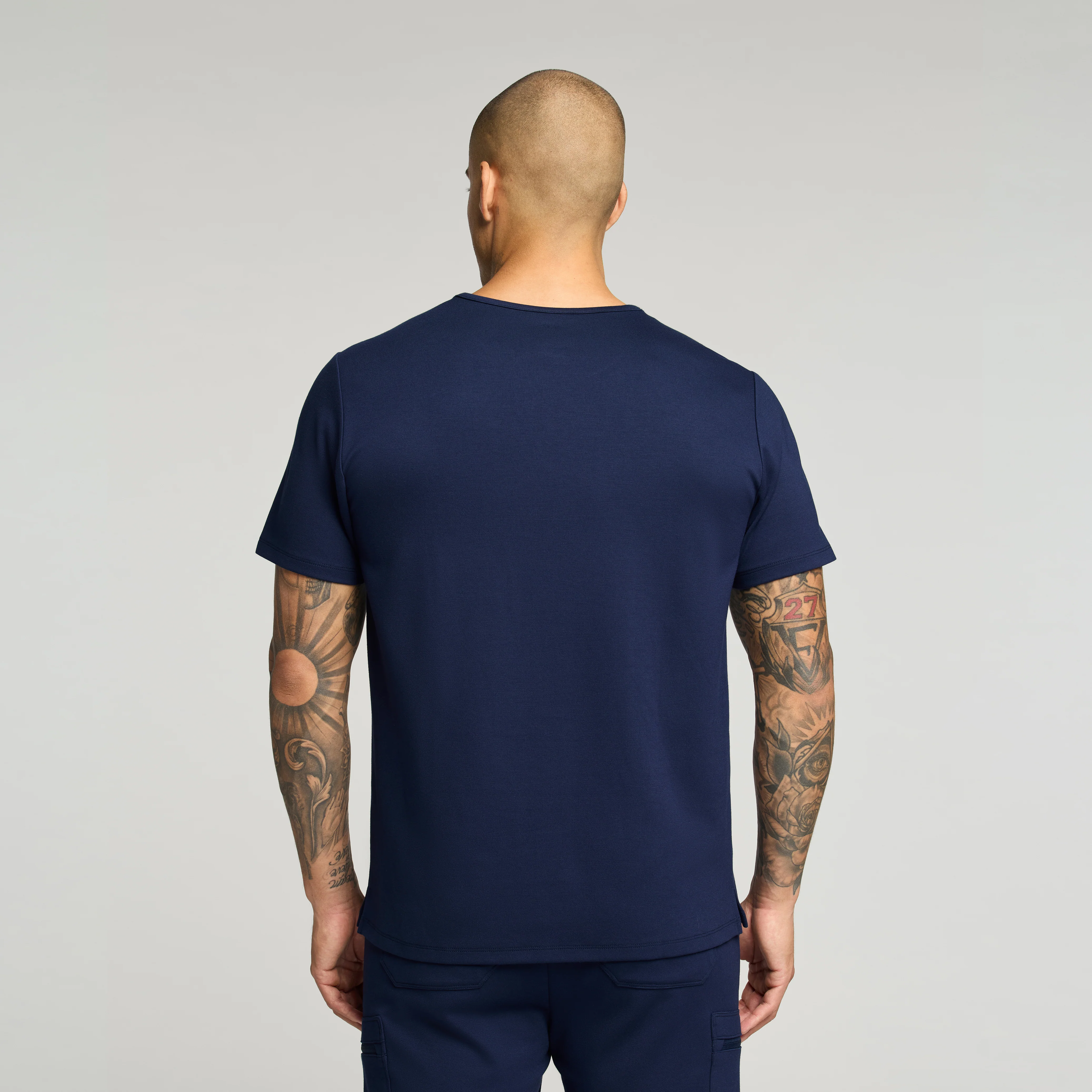 Finn Crewneck UltraSOFT Scrub Top - Midnight Navy - Image 4