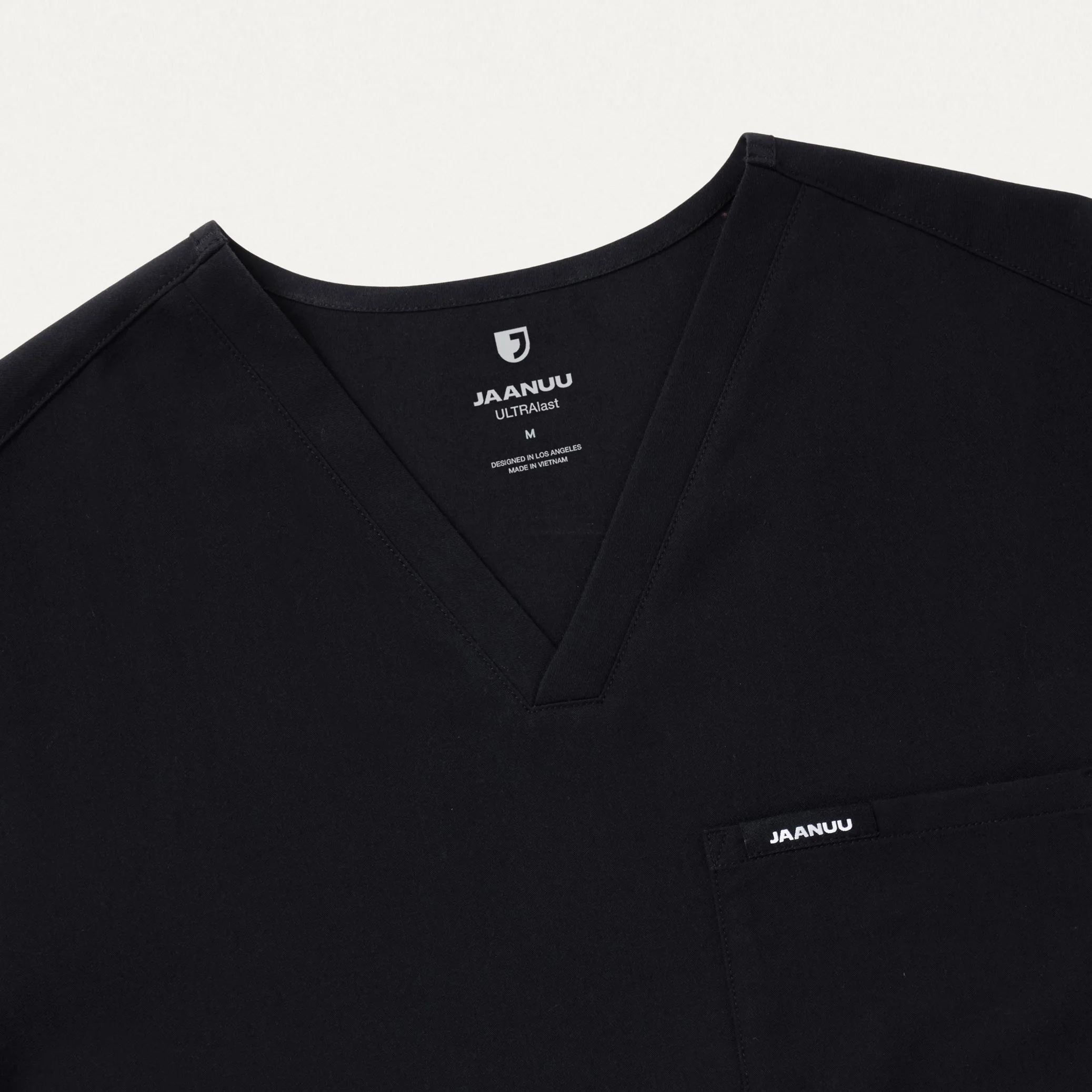 Holmes Everyday 1-Pocket Scrub Top - Black - Image 4