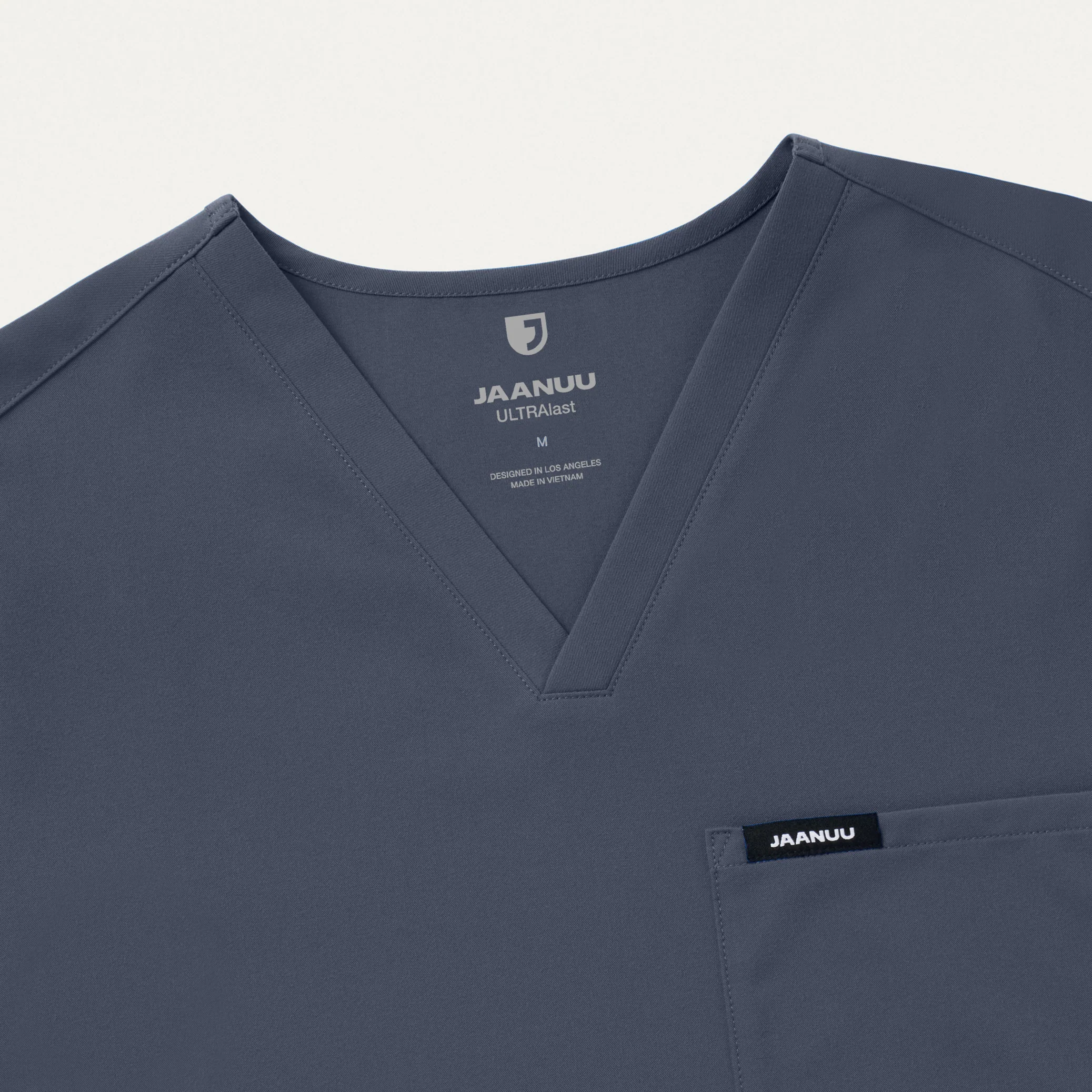 Holmes Everyday 1-Pocket Scrub Top - Carbon Gray - Image 5