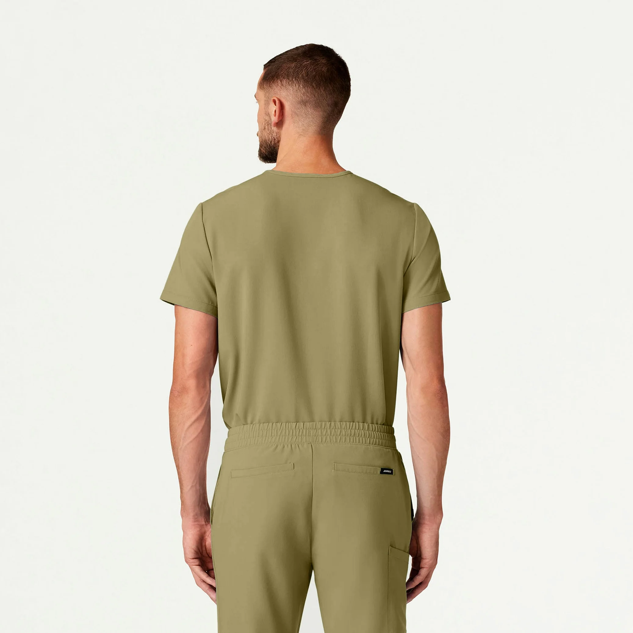 Holmes Everyday 1-Pocket Scrub Top - Ceramic Khaki - Image 4