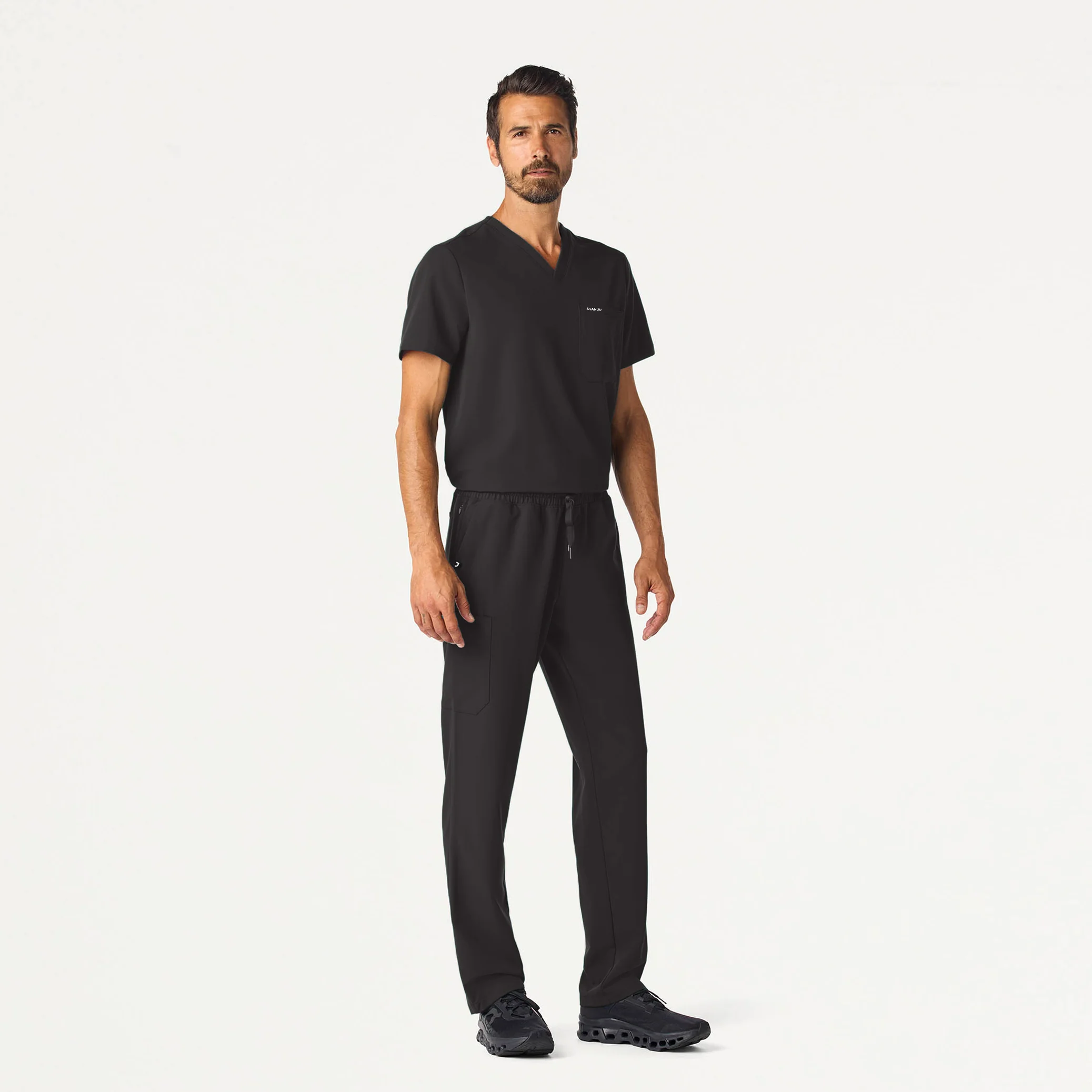 Holmes Everyday 1-Pocket Scrub Top - Charcoal - Image 4