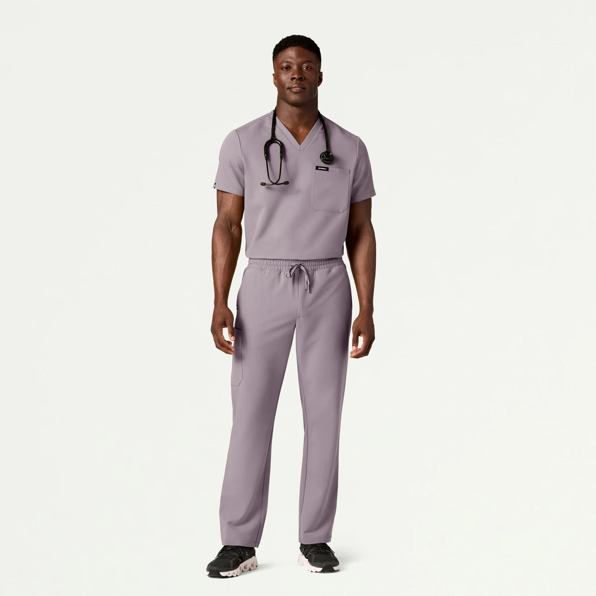 Holmes Everyday 1-Pocket Scrub Top - Chrome - Image 4