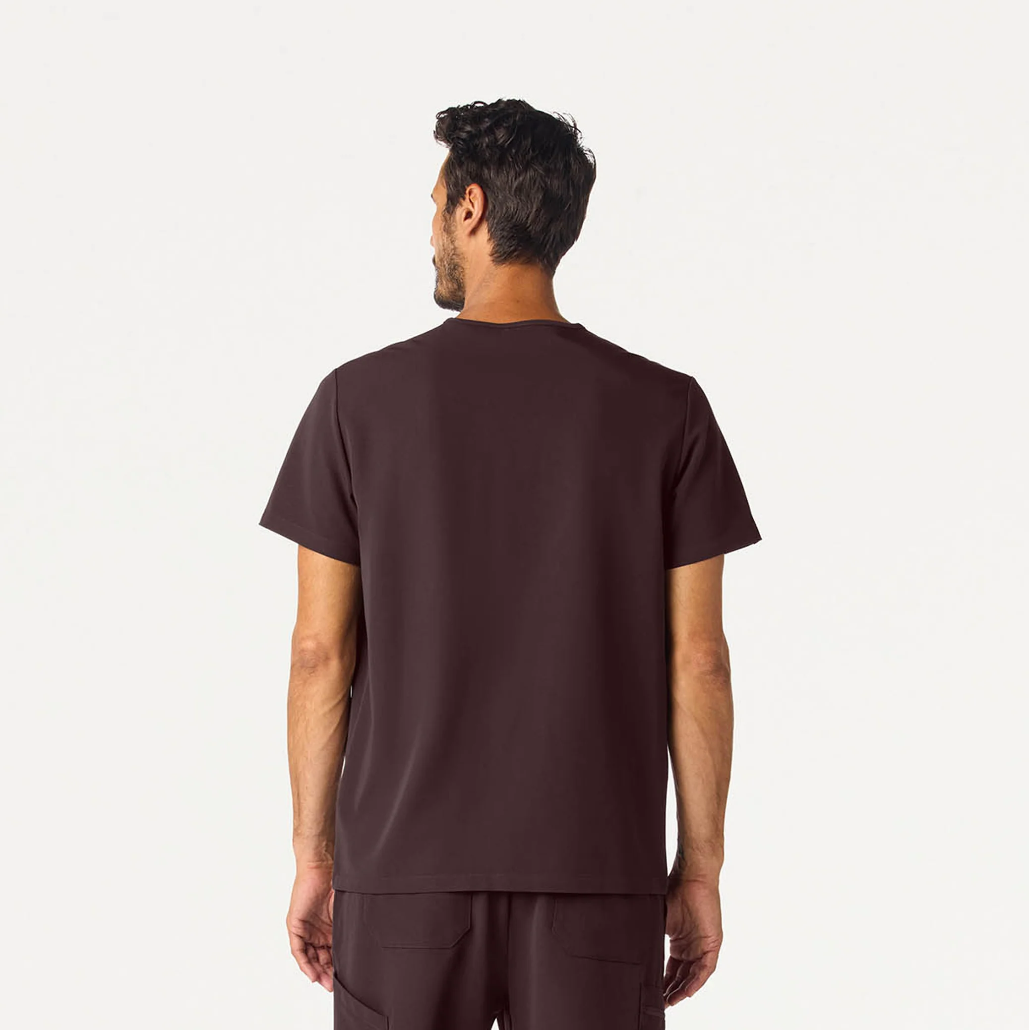 Holmes Everyday 1-Pocket Scrub Top - Espresso - Image 3