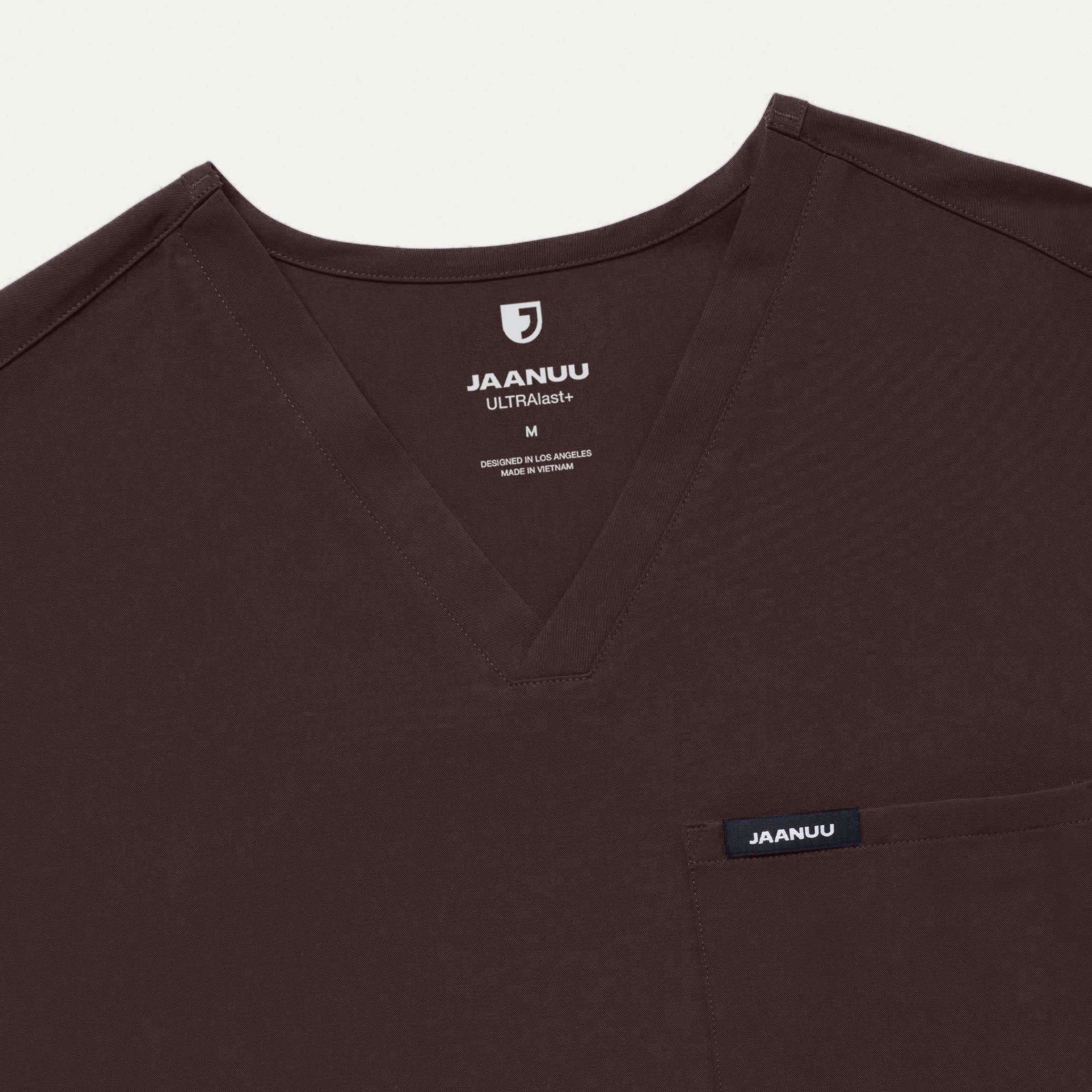 Holmes Everyday 1-Pocket Scrub Top - Espresso - Image 4