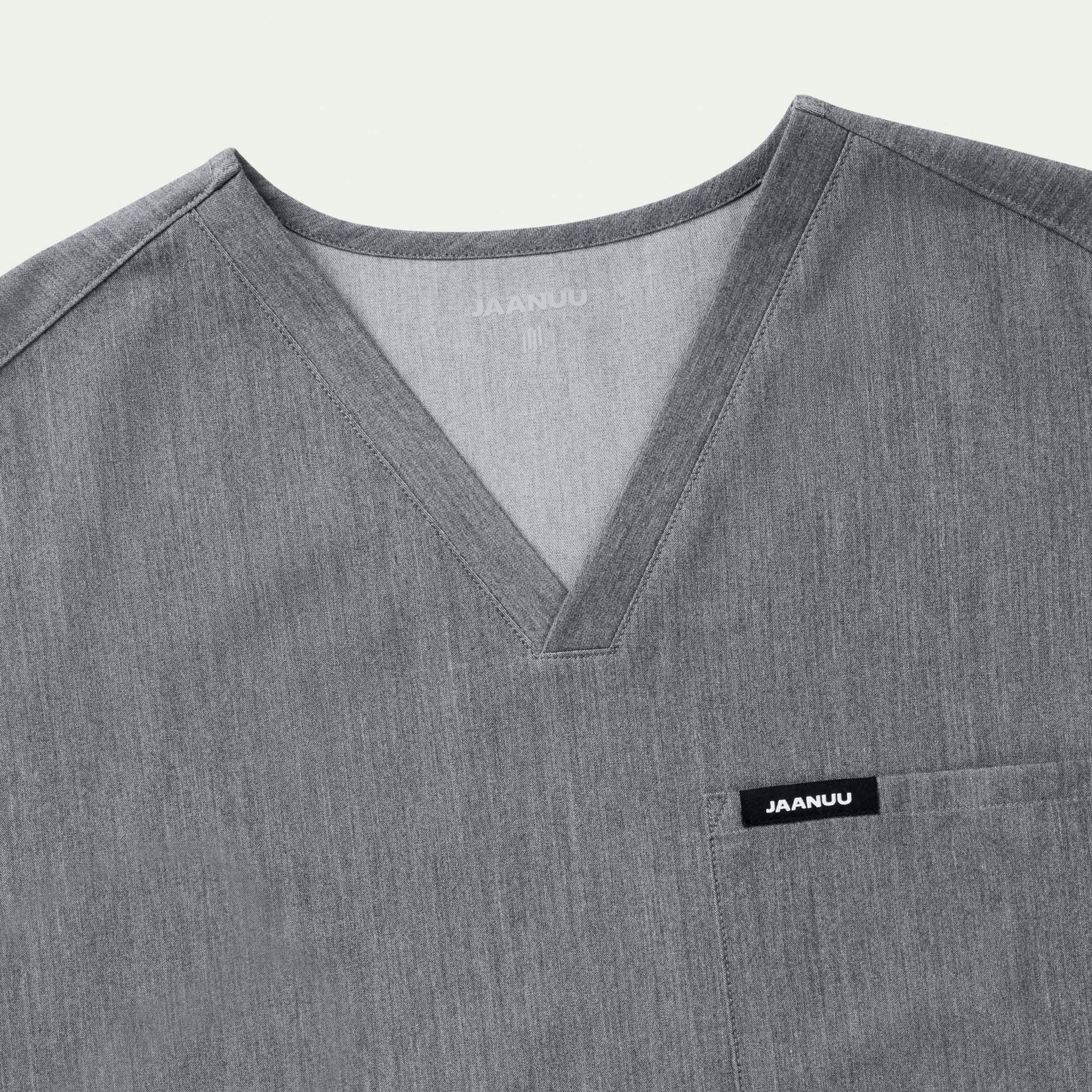 Holmes Everyday 1-Pocket Scrub Top - Heather Gray - Image 5