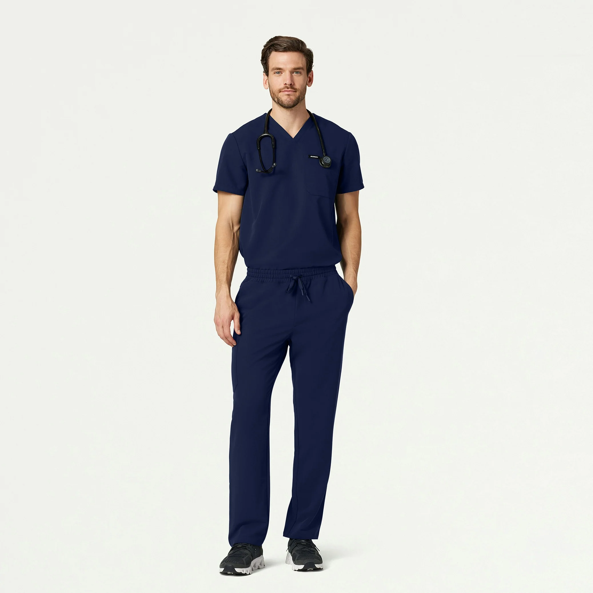 Holmes Everyday 1-Pocket Scrub Top - Midnight Navy - Image 3