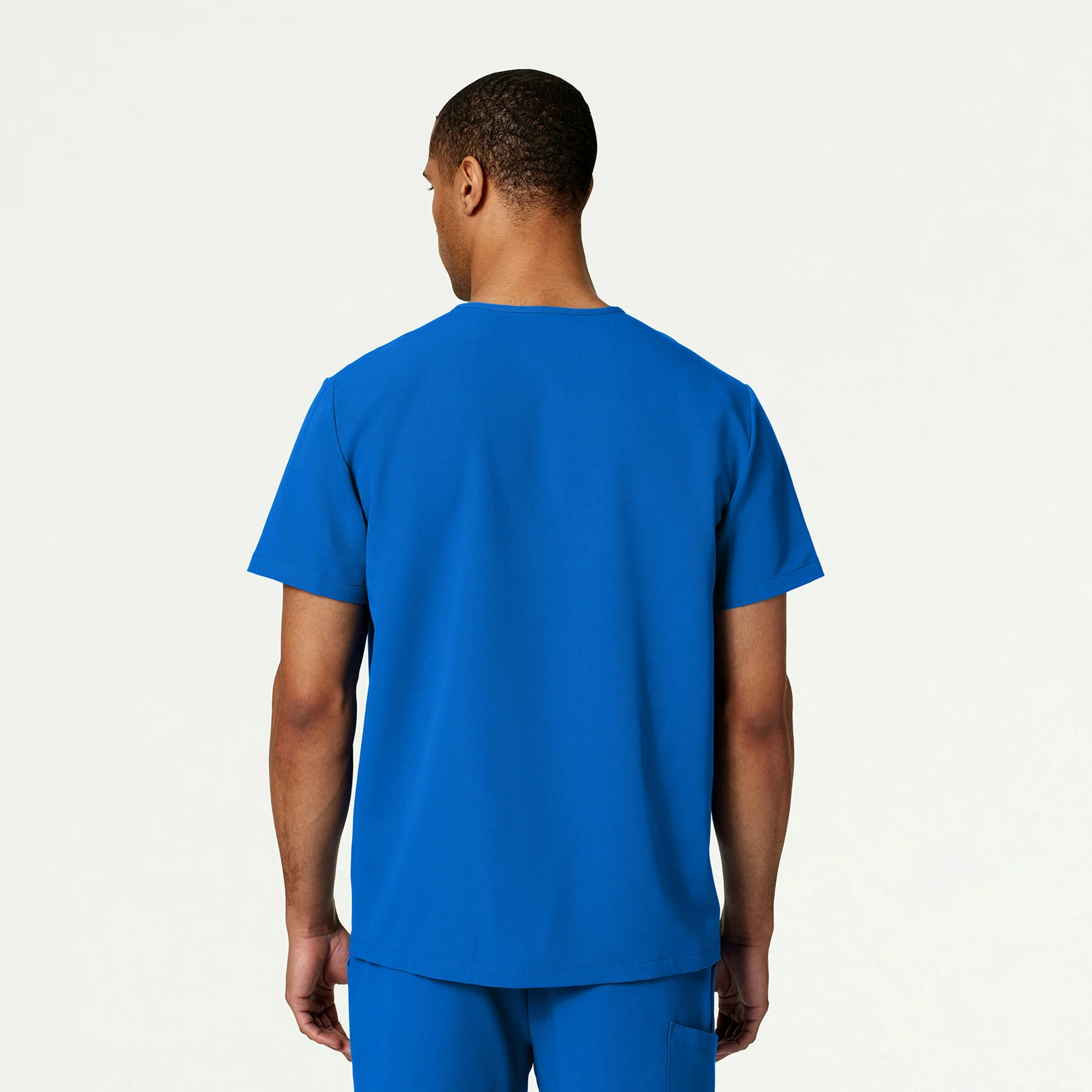 Holmes Everyday 1-Pocket Scrub Top - Royal Blue - Image 3