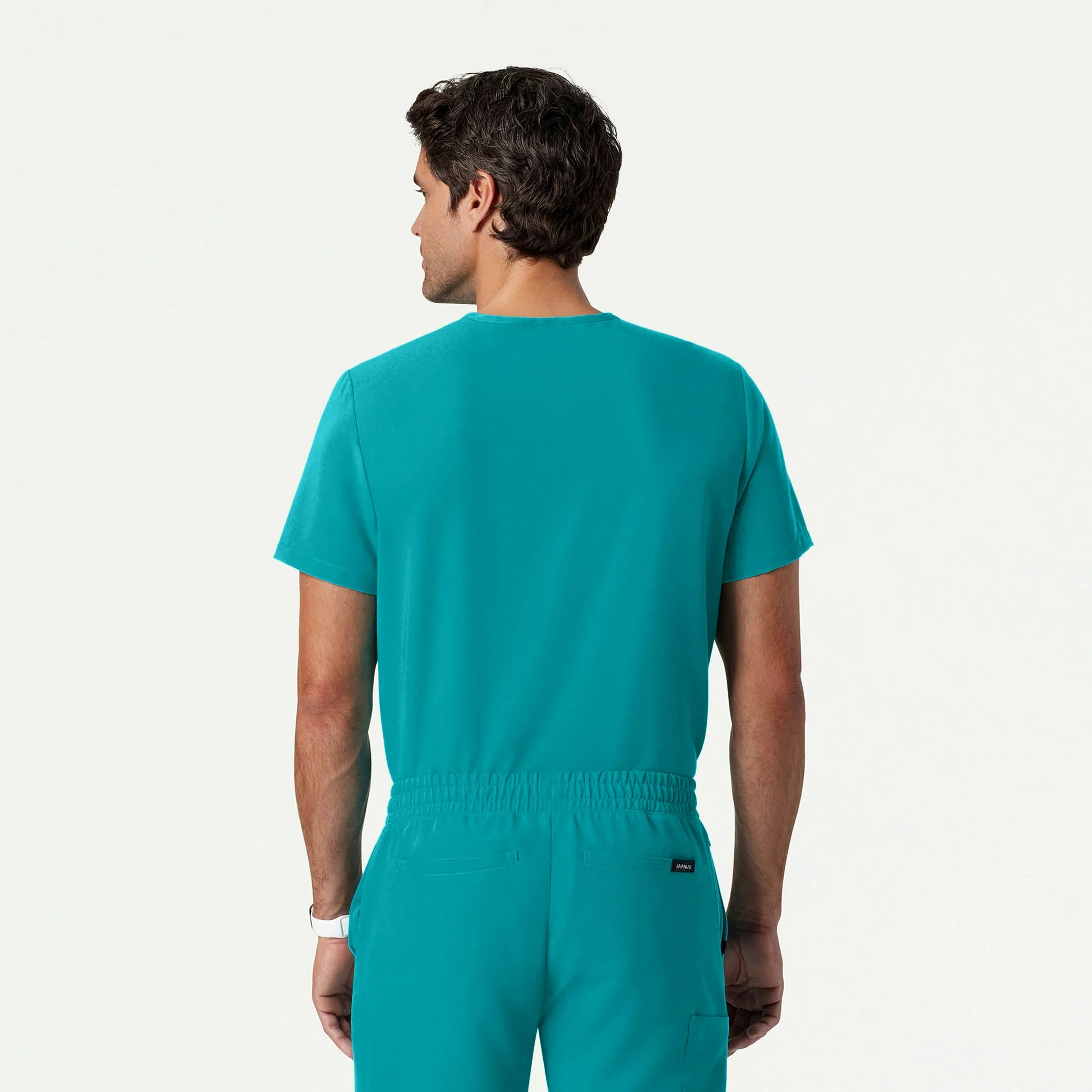 Holmes Everyday 1-Pocket Scrub Top - Teal - Image 4
