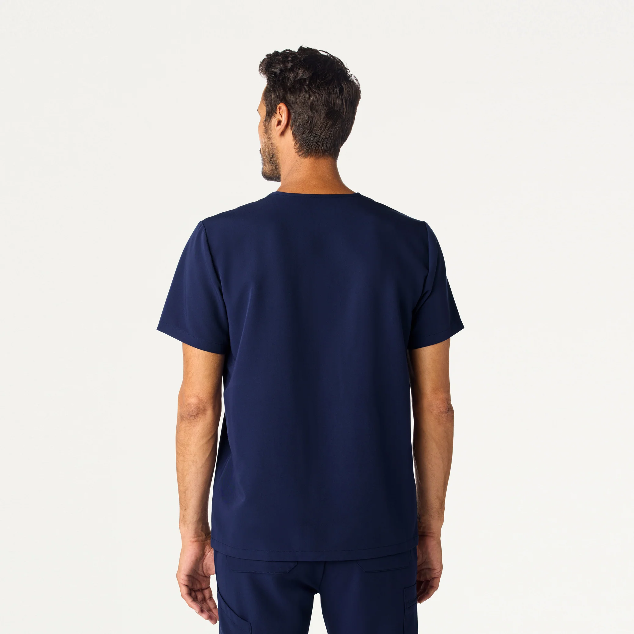 Holmes Slim Everyday 1-Pocket Scrub Top - Midnight Navy - Image 5