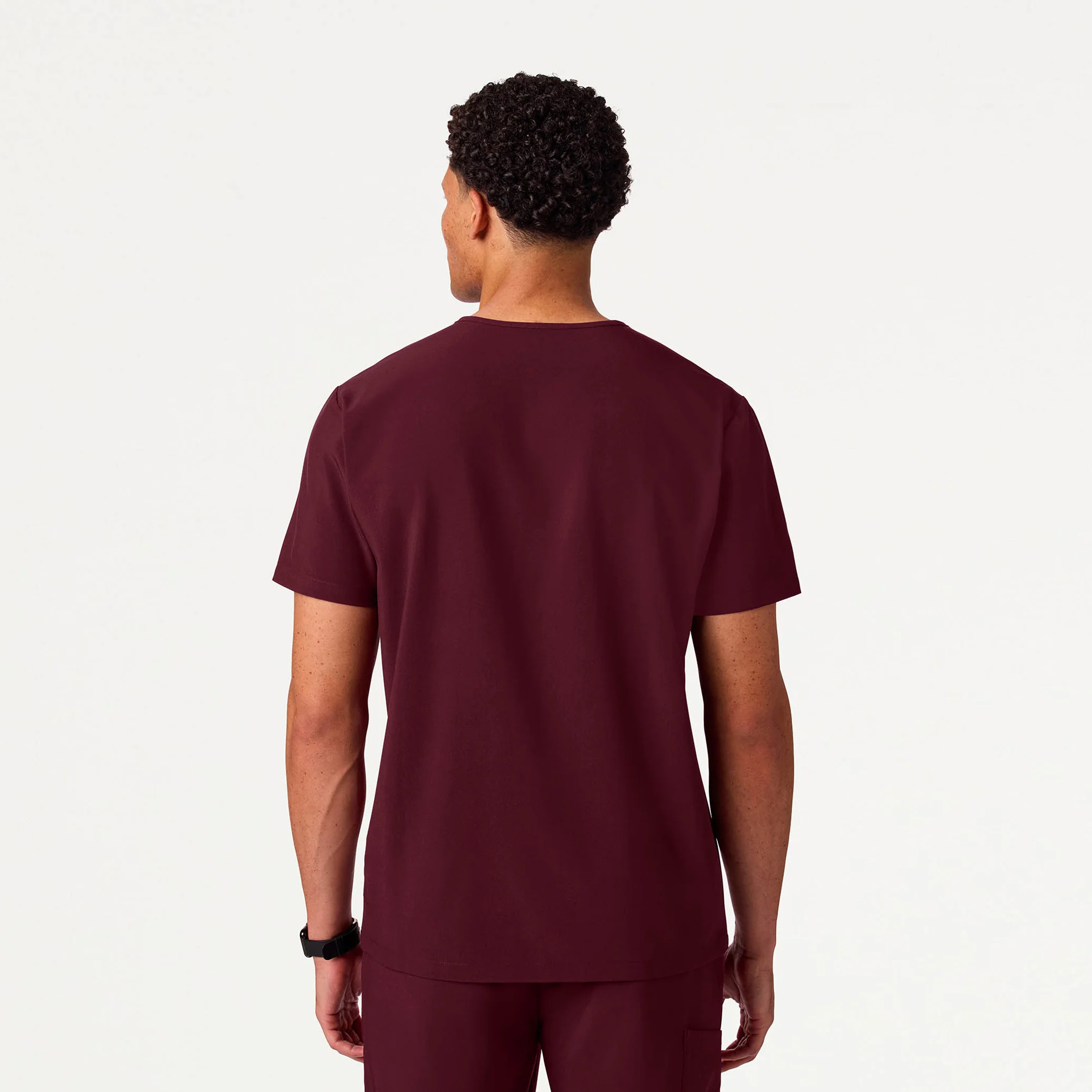 Holmes UltraLITE™ 1-Pocket Scrub Top - Burgundy - Image 4