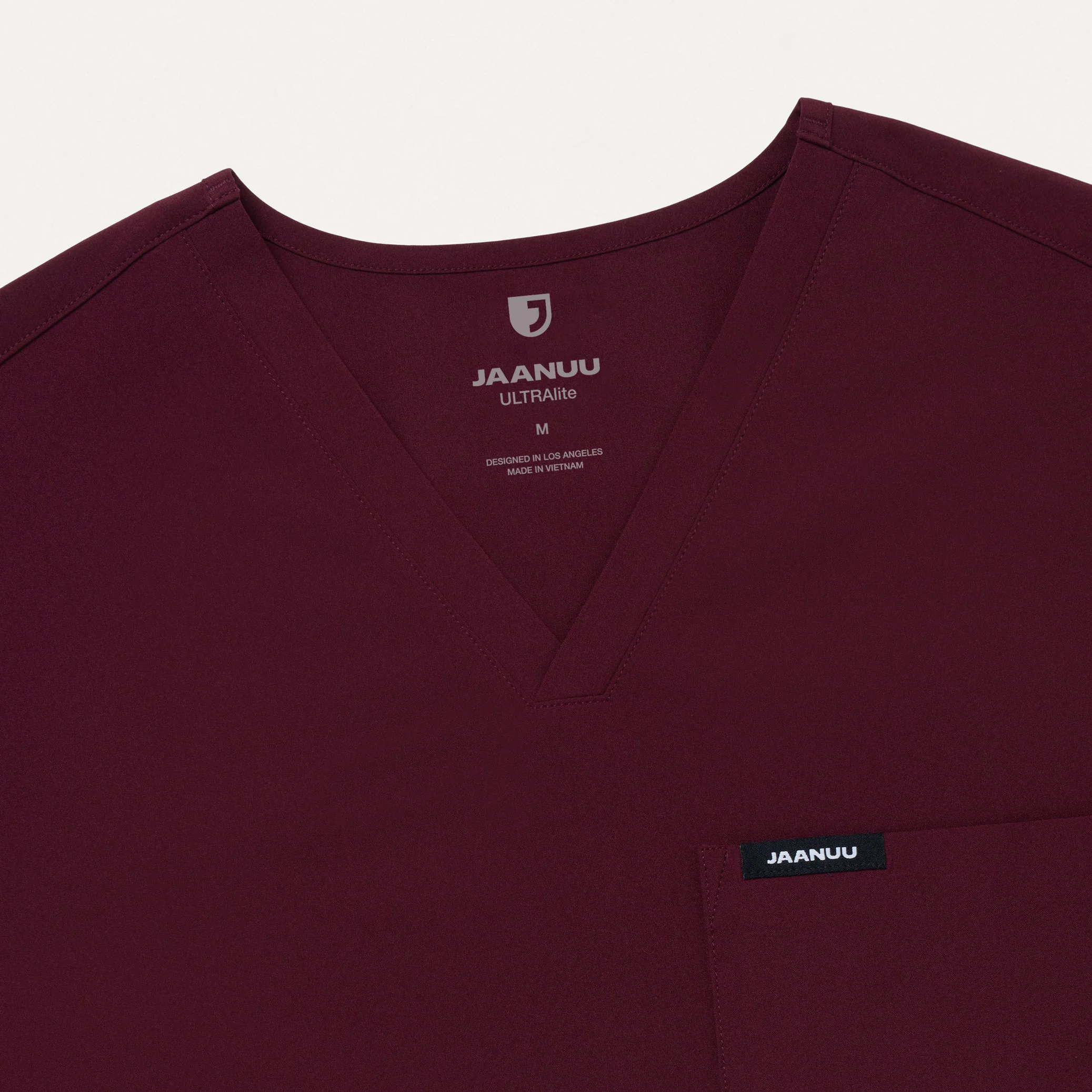 Holmes UltraLITE™ 1-Pocket Scrub Top - Burgundy - Image 5