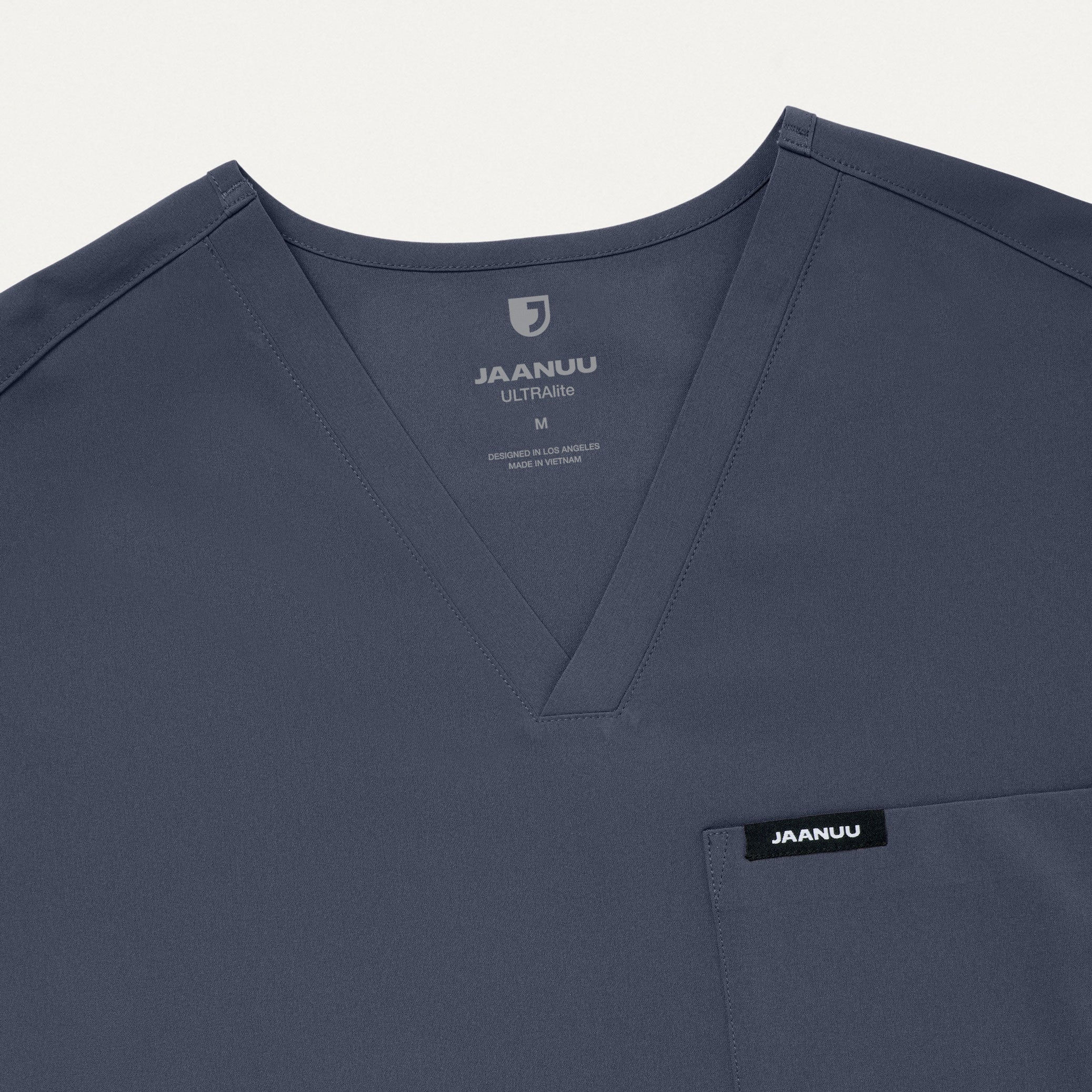 Holmes UltraLITE™ 1-Pocket Scrub Top - Carbon Gray - Image 5