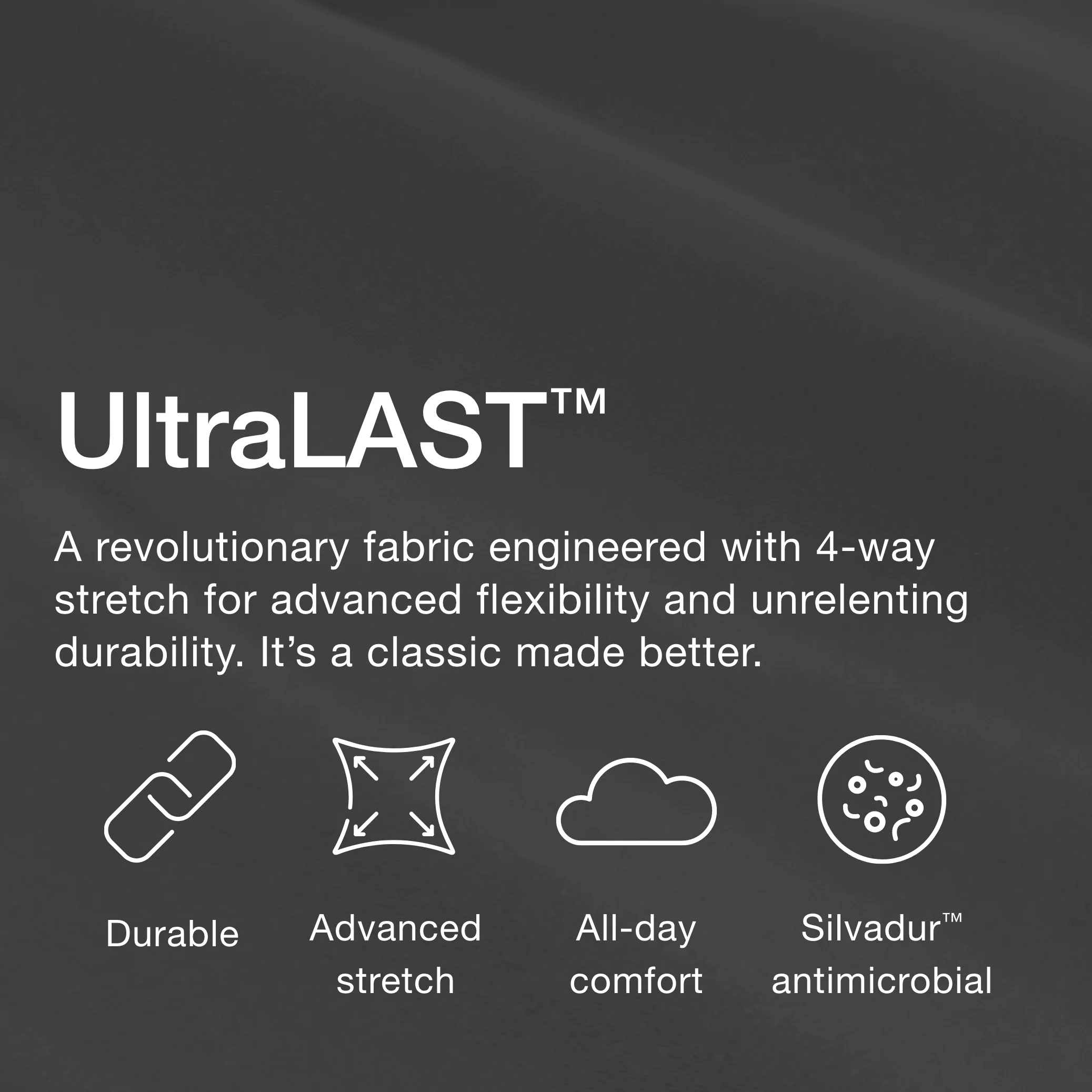 Jaanuu UltraLAST™ Essential Performance Men's 5-Pocket Scrub Set - Pewter - Image 7
