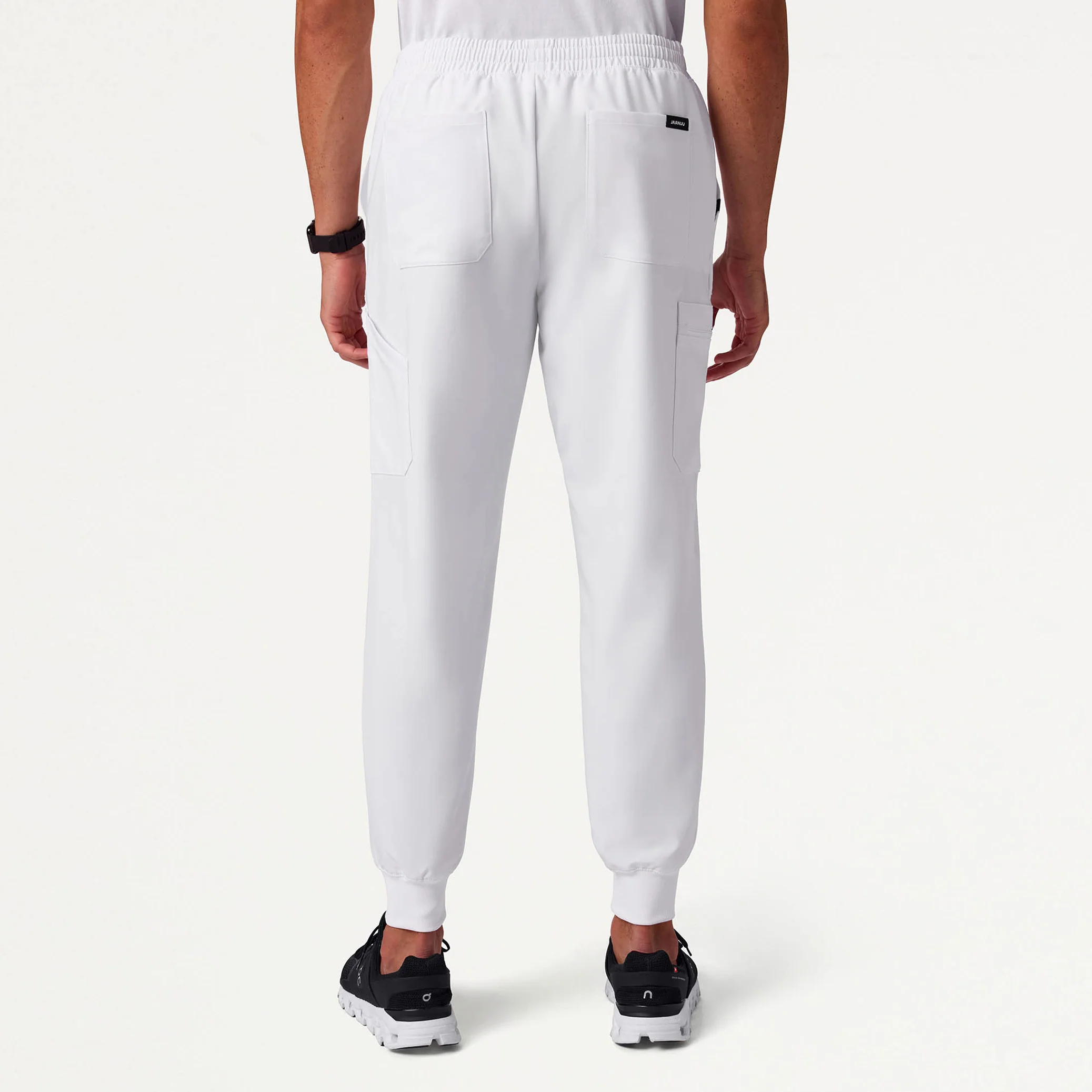 Osmo 8-Pocket Cargo Scrub Jogger - White - Image 4