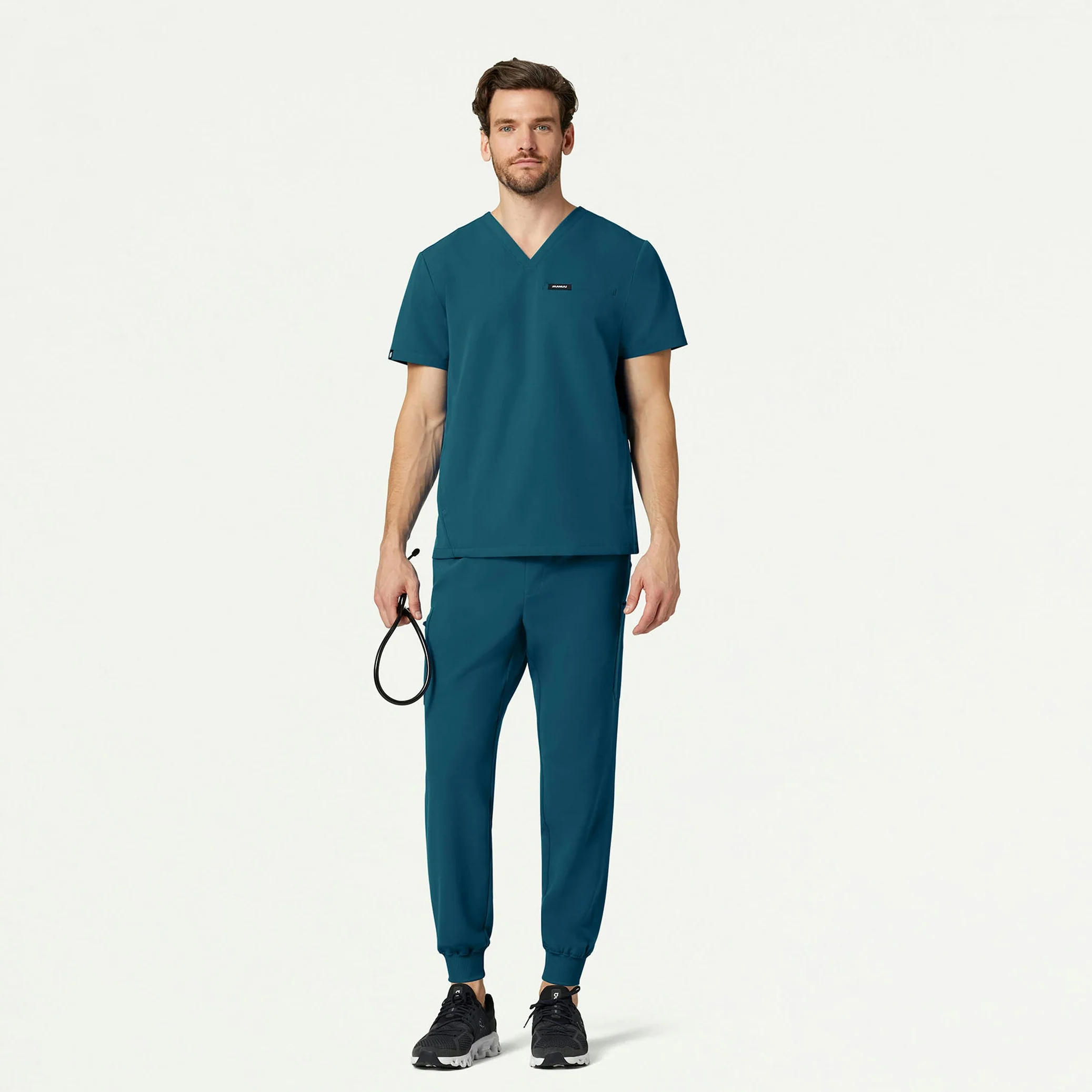 Osmo 8-Pocket Scrub Jogger - Caribbean Blue - Image 3