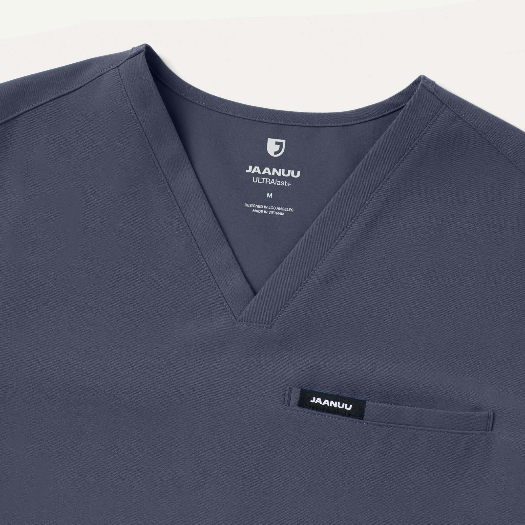 Platt 3-Pocket Scrub Top - Carbon Gray - Image 5