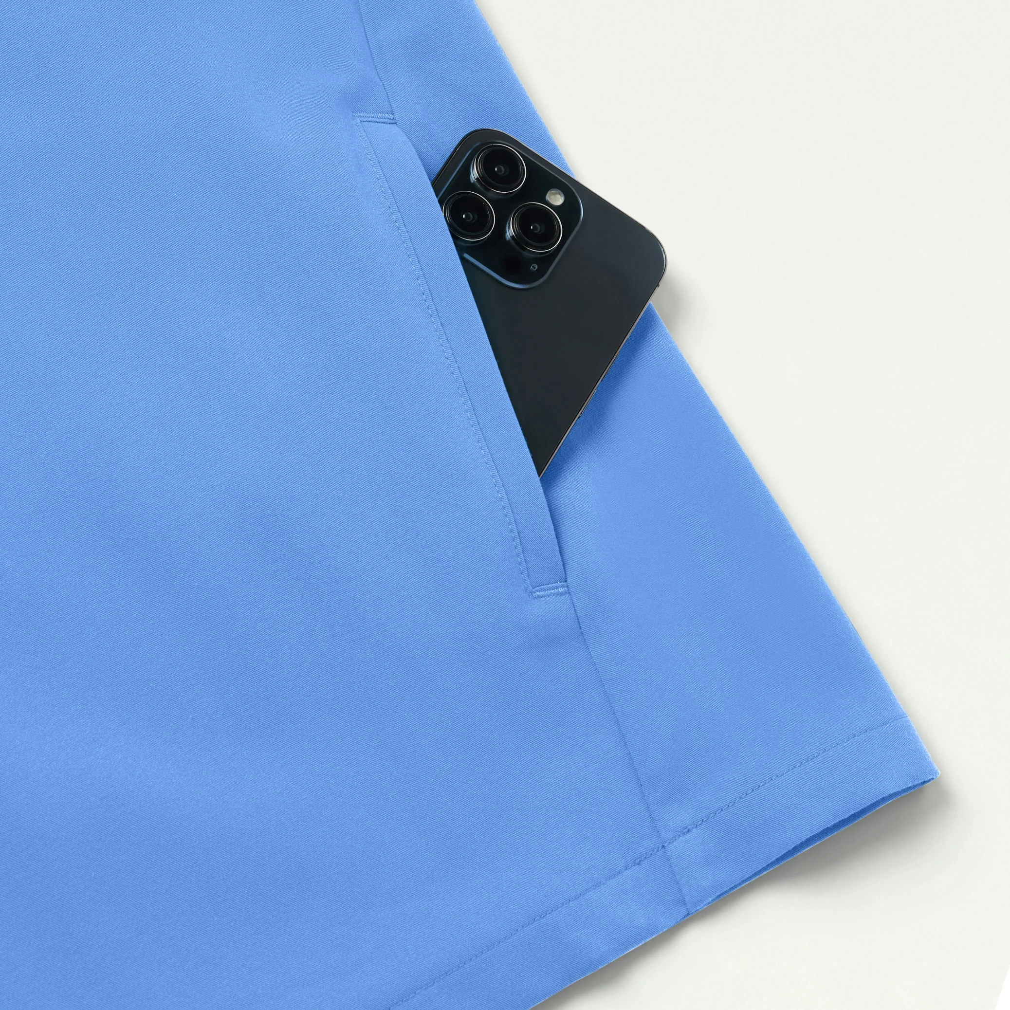Platt 3-Pocket Scrub Top - Ceil Blue - Image 5