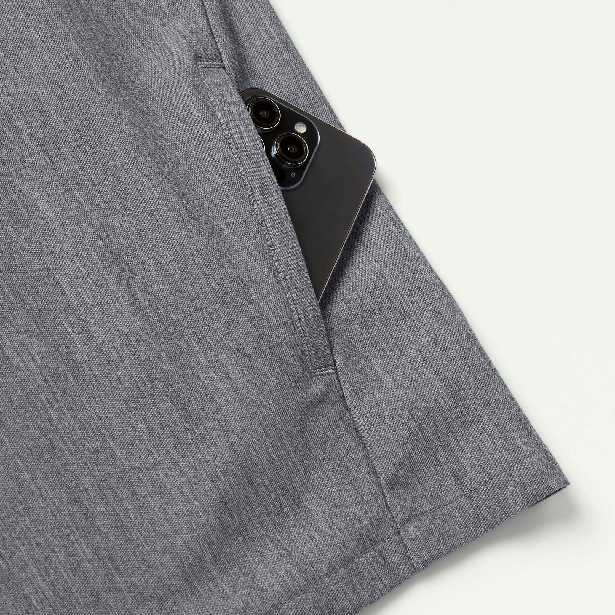 Platt 3-Pocket Scrub Top - Heather Gray - Image 6