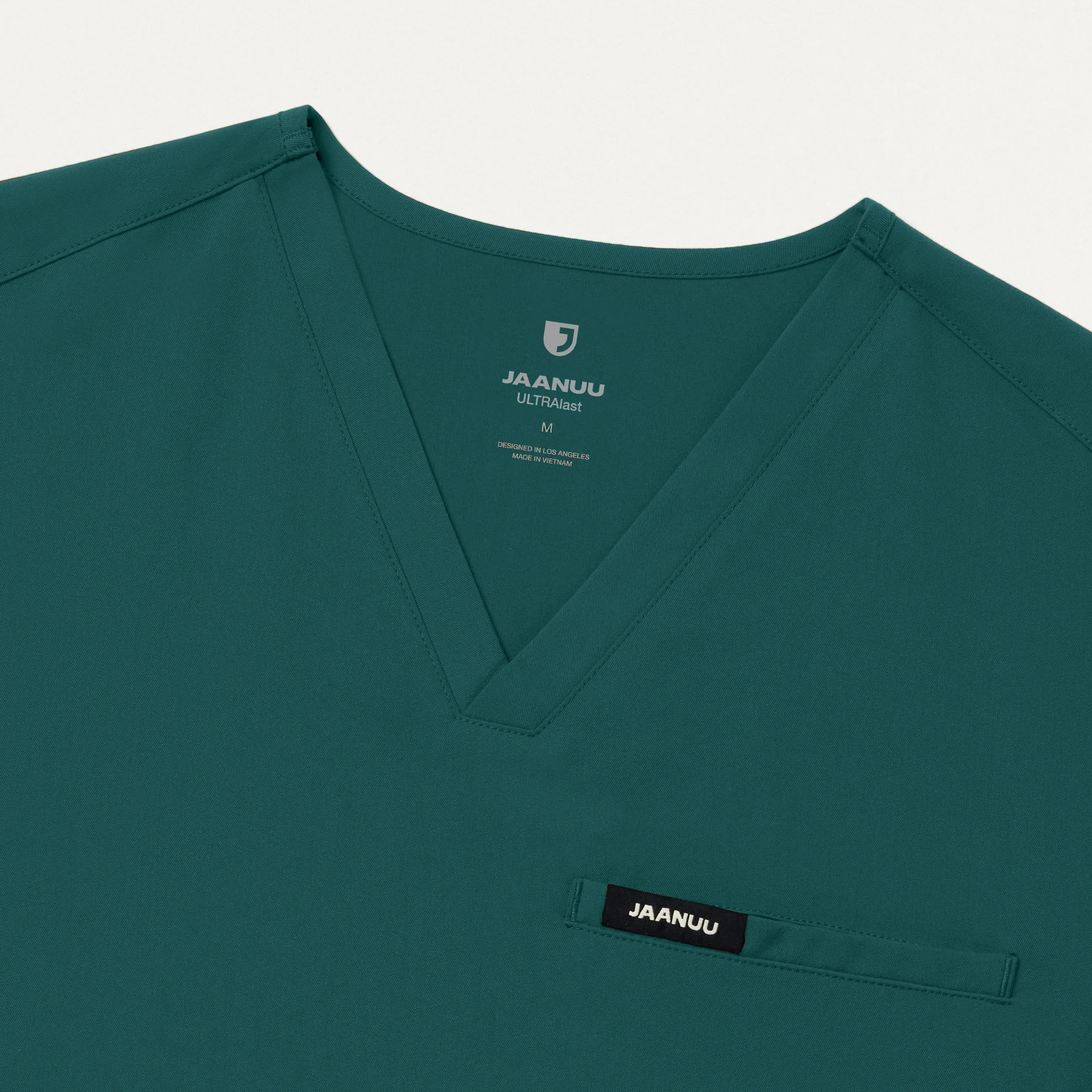 Platt 3-Pocket Scrub Top - Midnight Green - Image 5