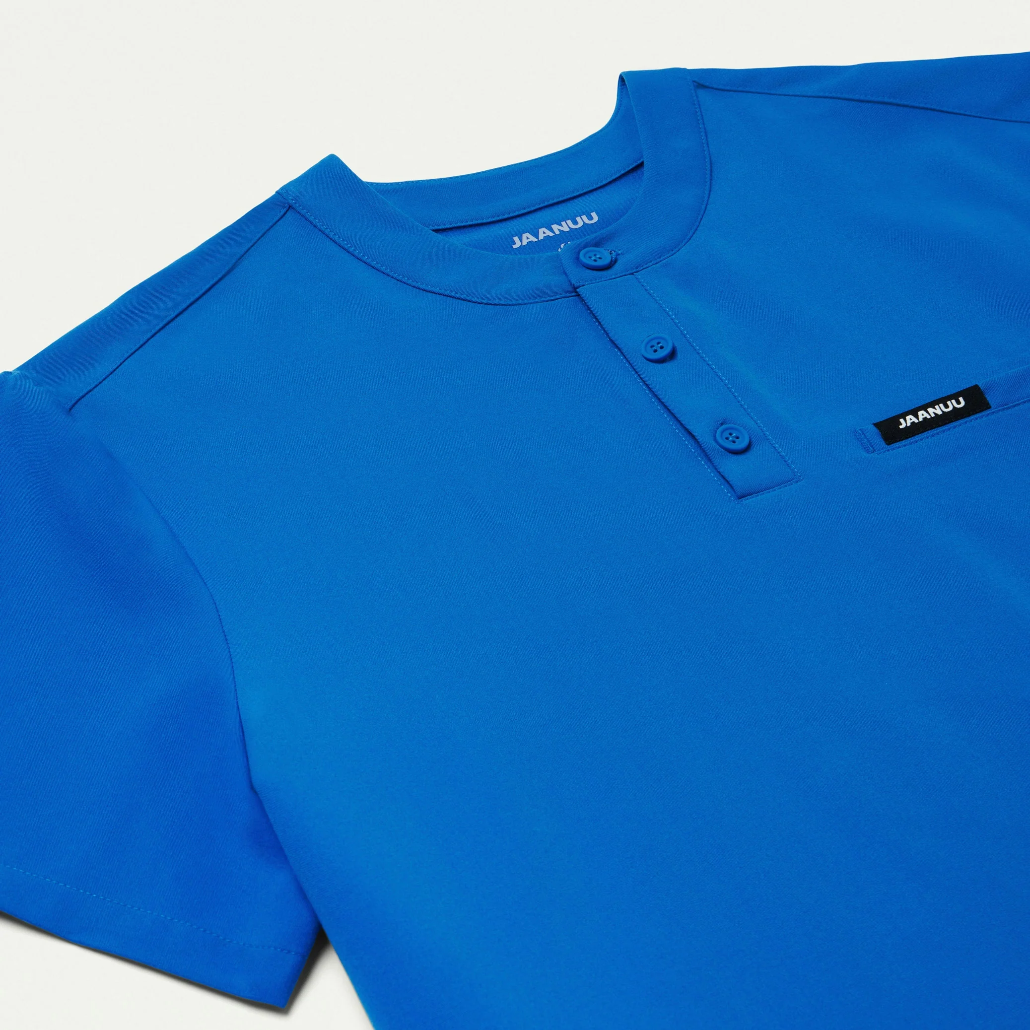 Reeve Henley Scrub Top - Royal Blue - Image 6