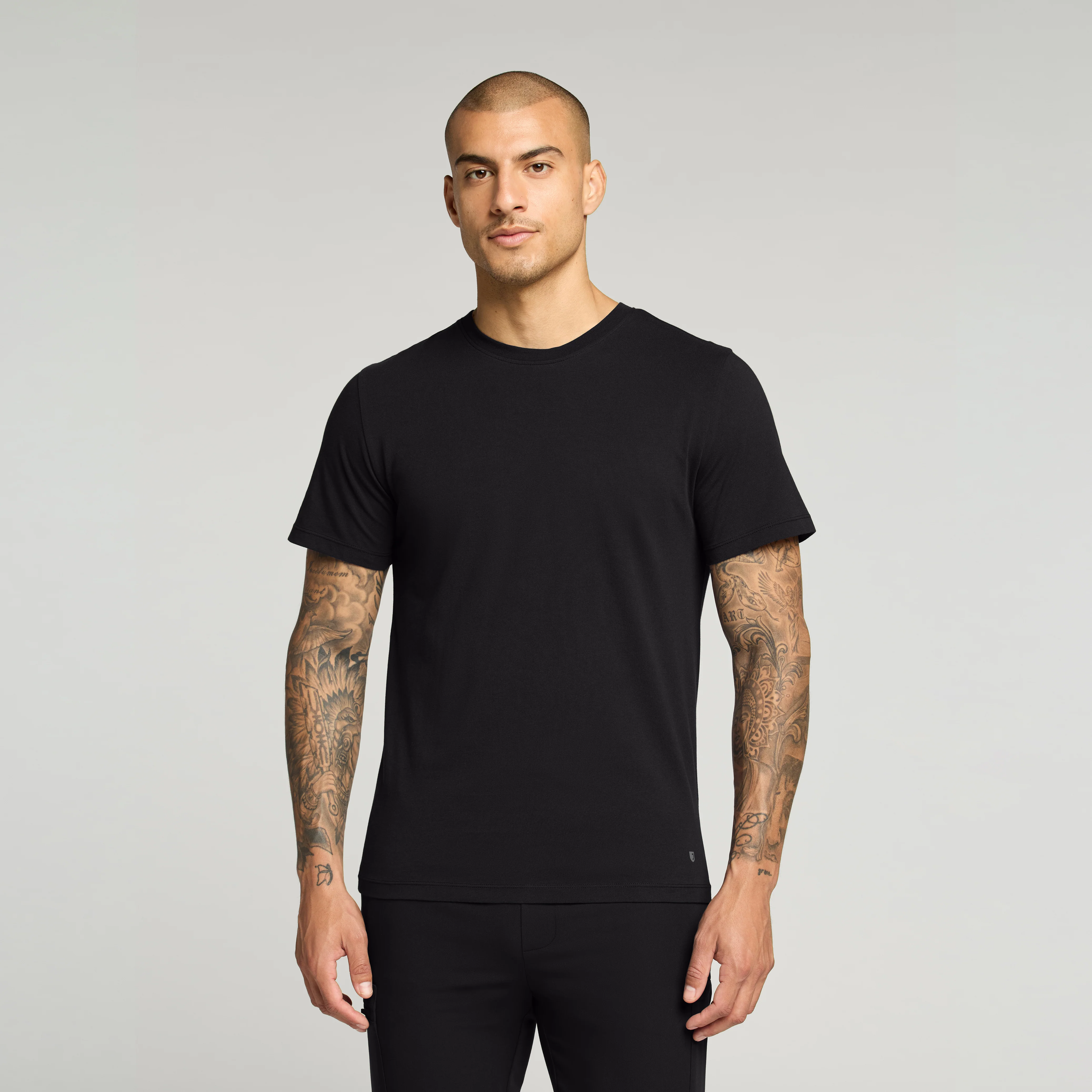 Regenˣ Short-Sleeve Cotton Underscrub - Black