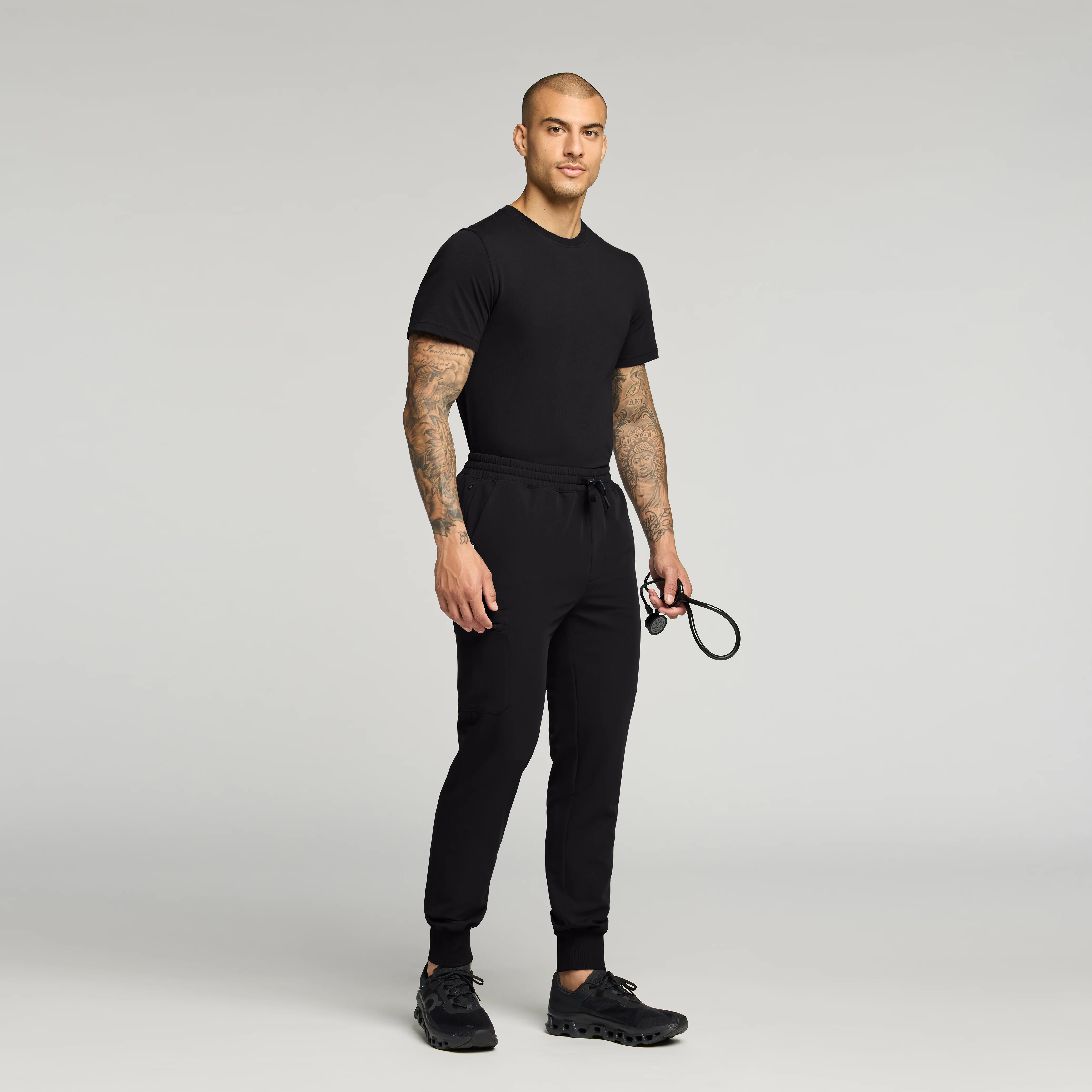 Regenˣ Short-Sleeve Cotton Underscrub - Black - Image 3