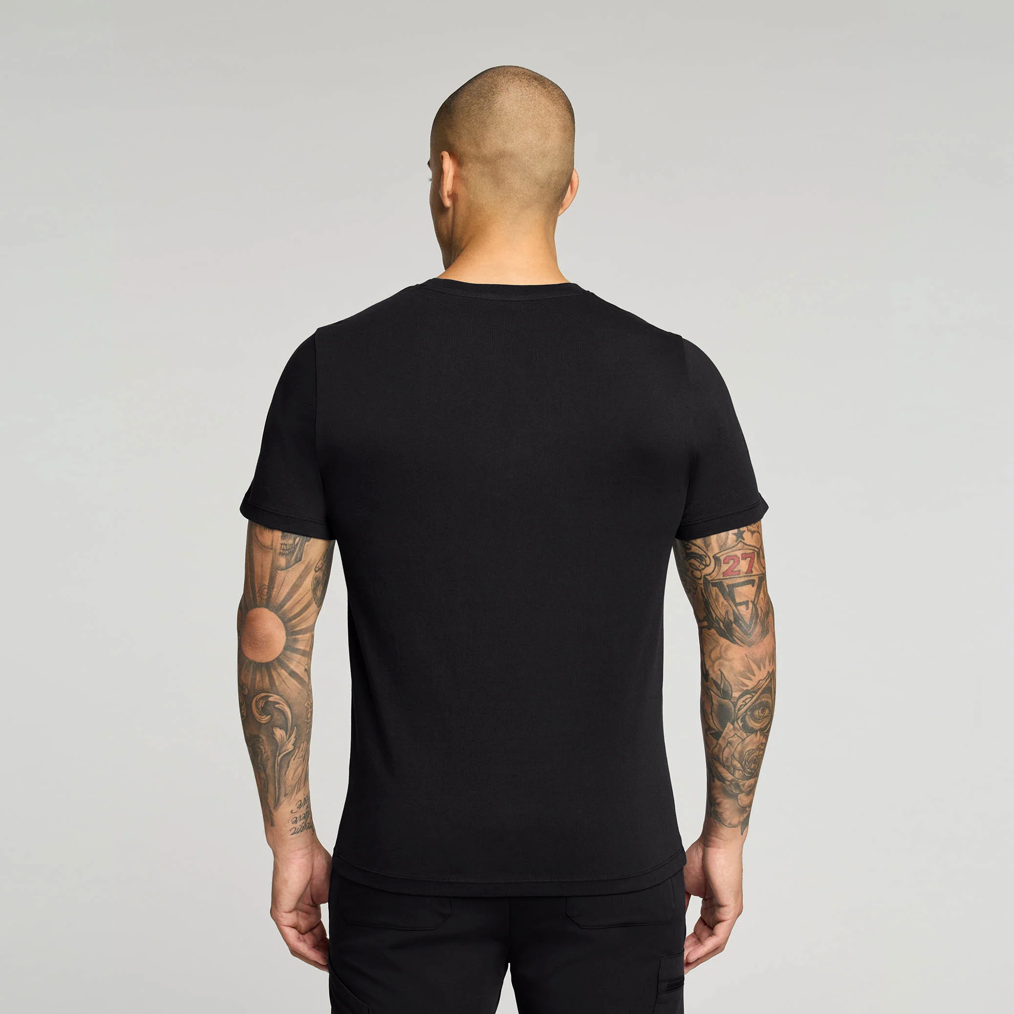 Regenˣ Short-Sleeve Cotton Underscrub - Black - Image 4