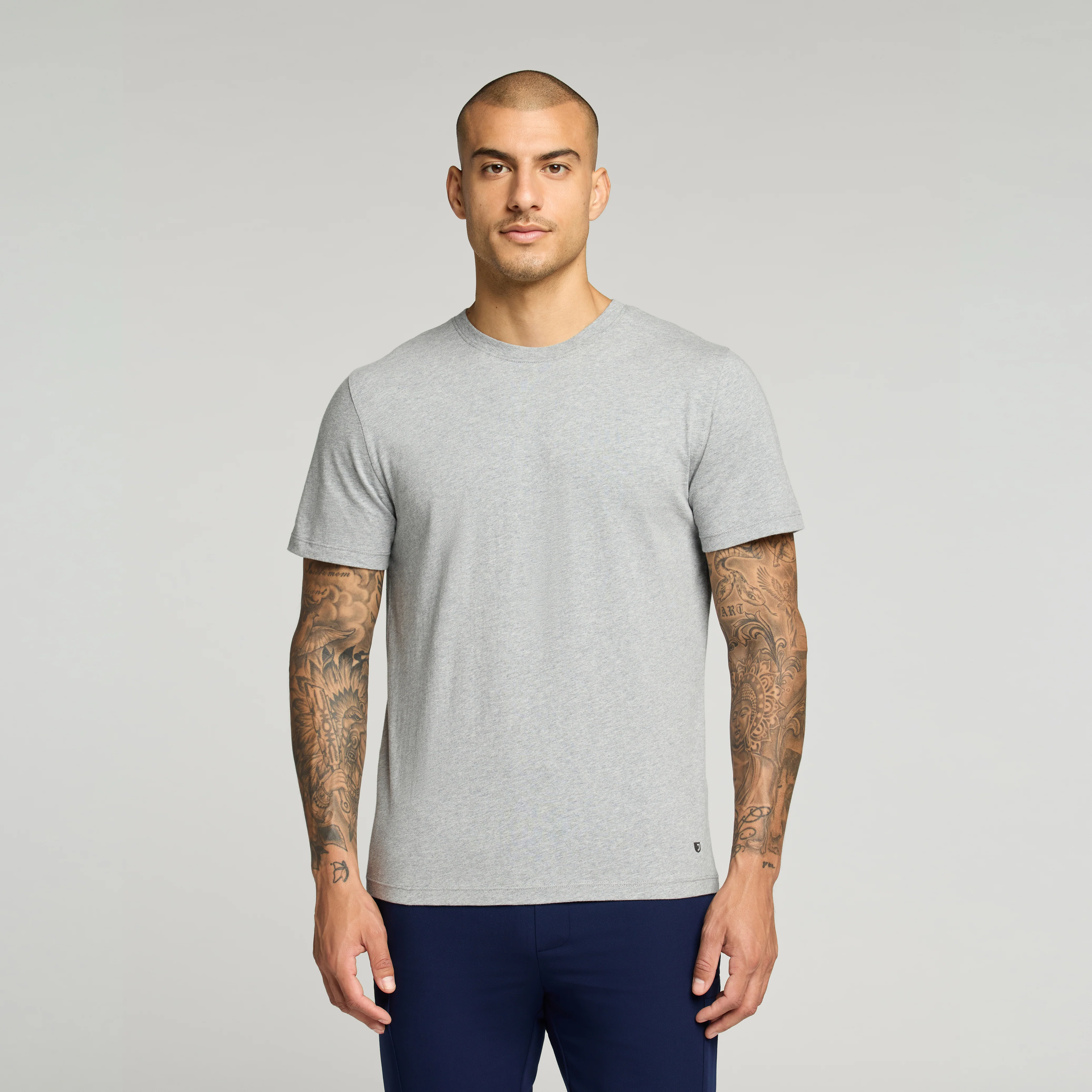 Regenˣ Short-Sleeve Cotton Underscrub - Heather Gray