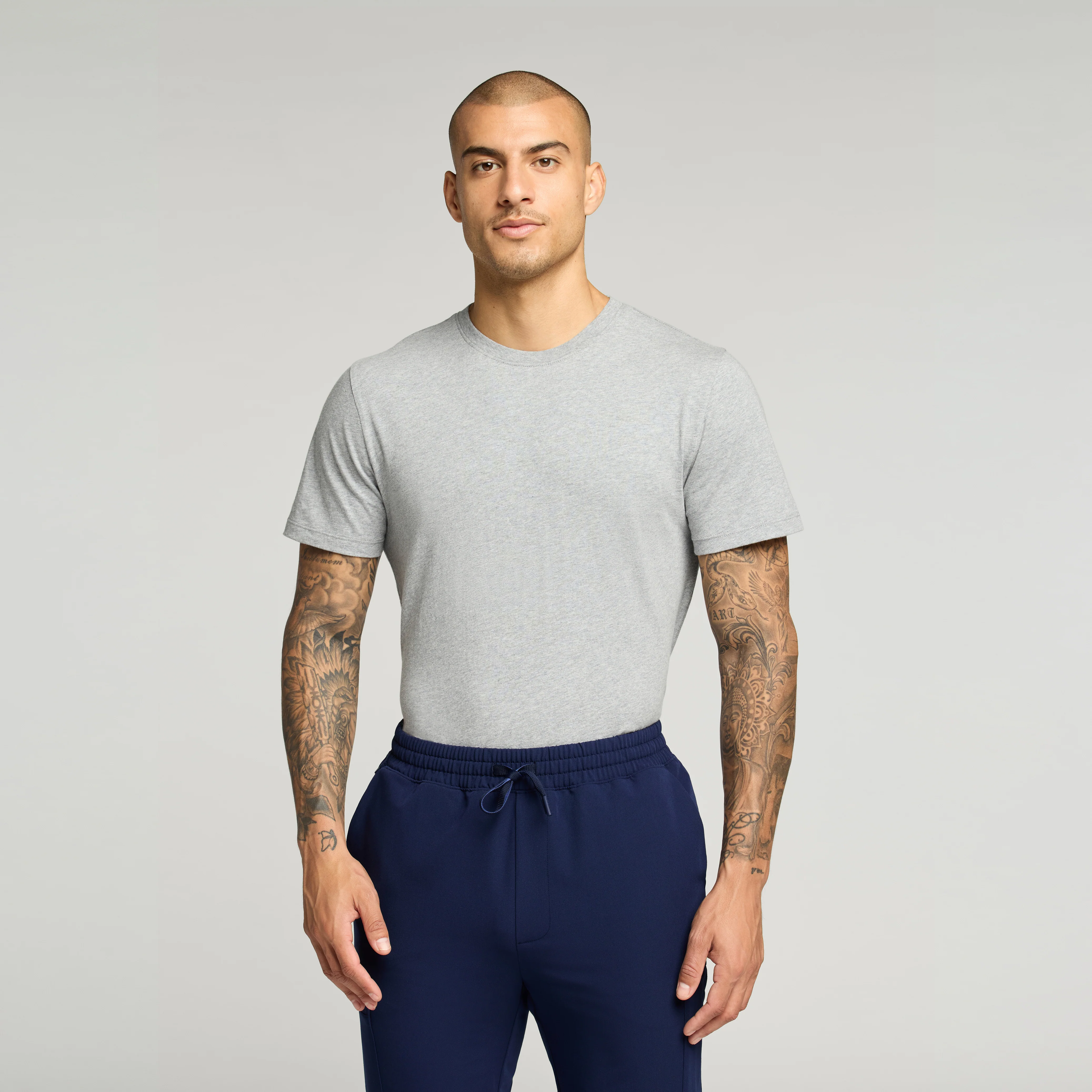 Regenˣ Short-Sleeve Cotton Underscrub - Heather Gray - Image 3
