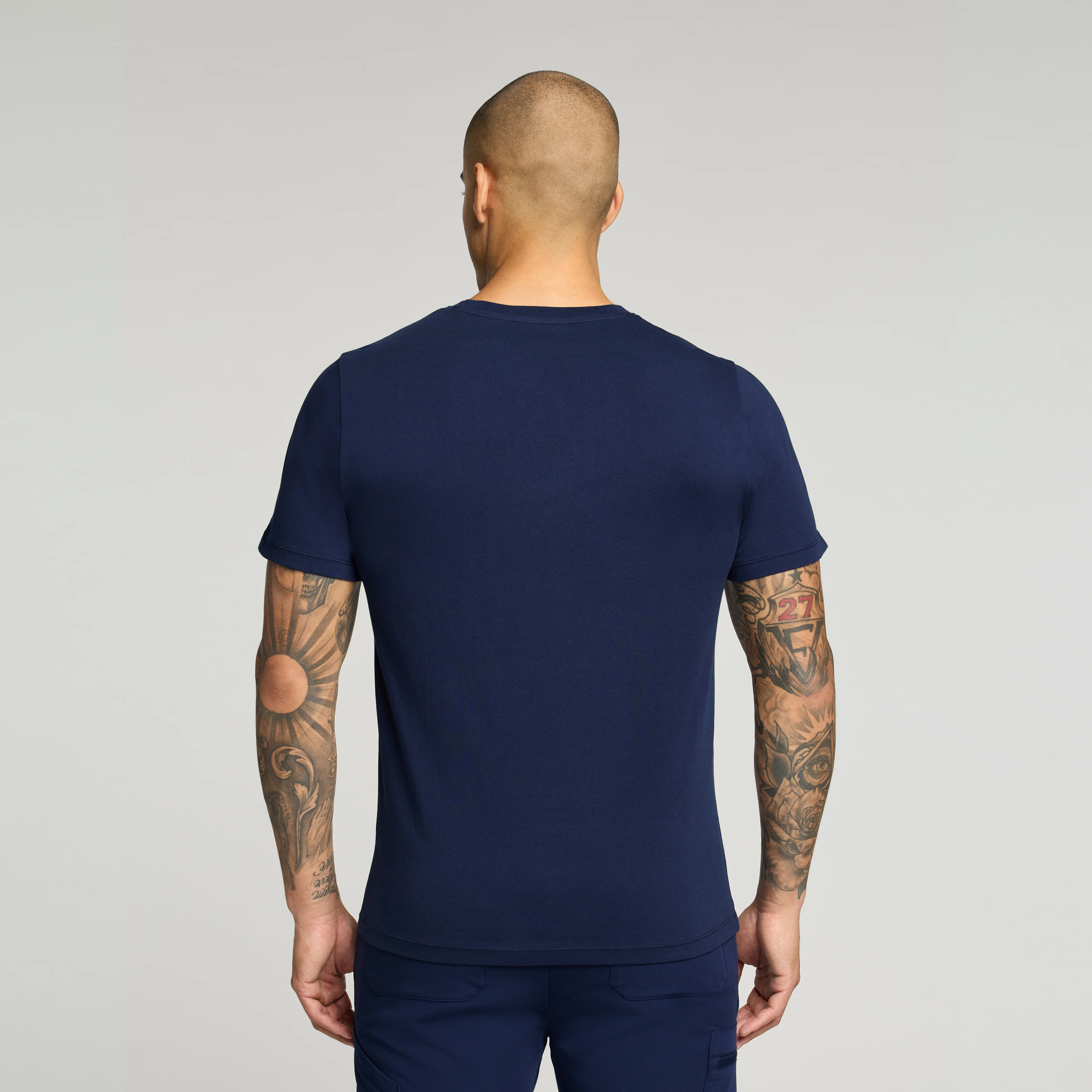 Regenˣ Short-Sleeve Cotton Underscrub - Midnight Navy - Image 4