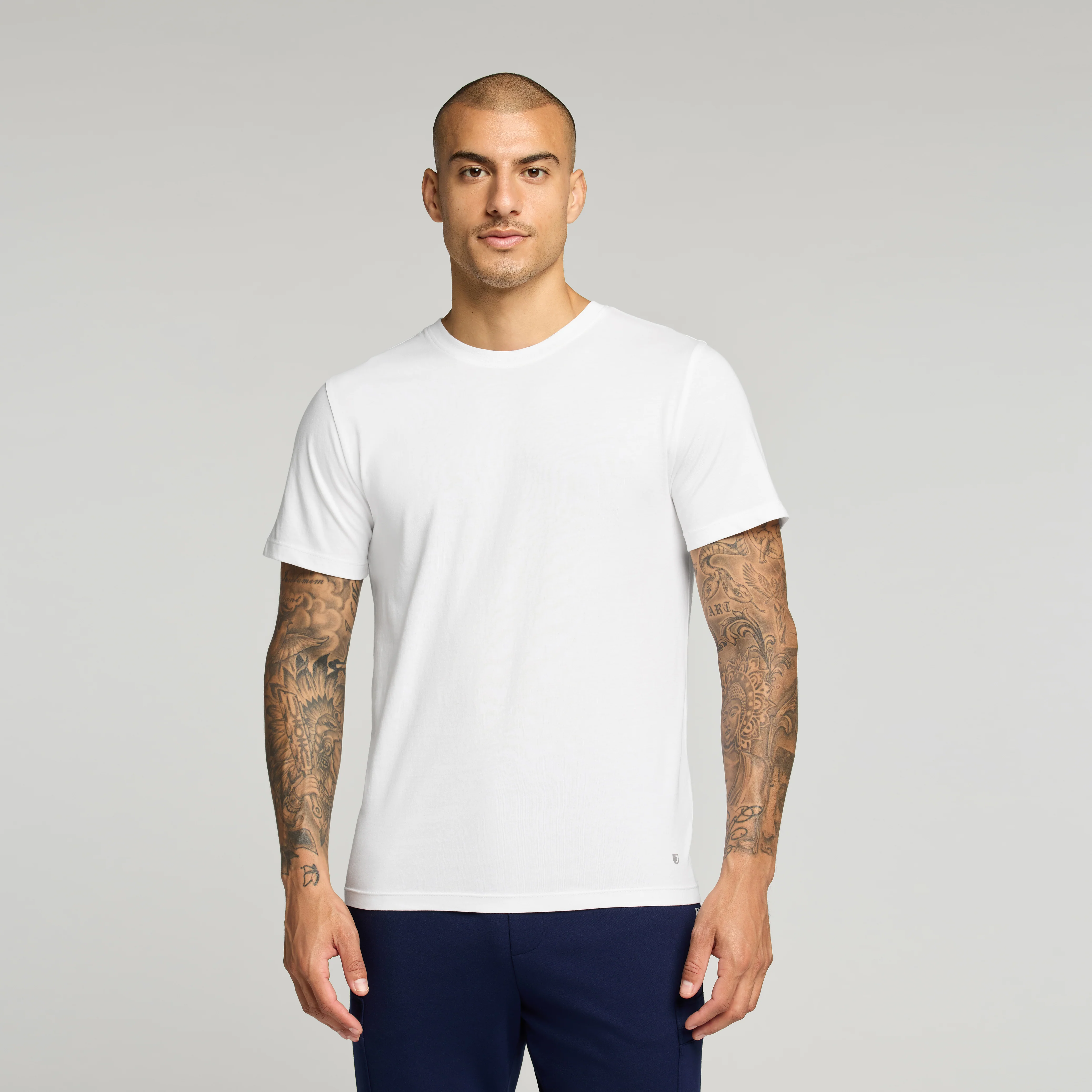 Regenˣ Short-Sleeve Cotton Underscrub - White