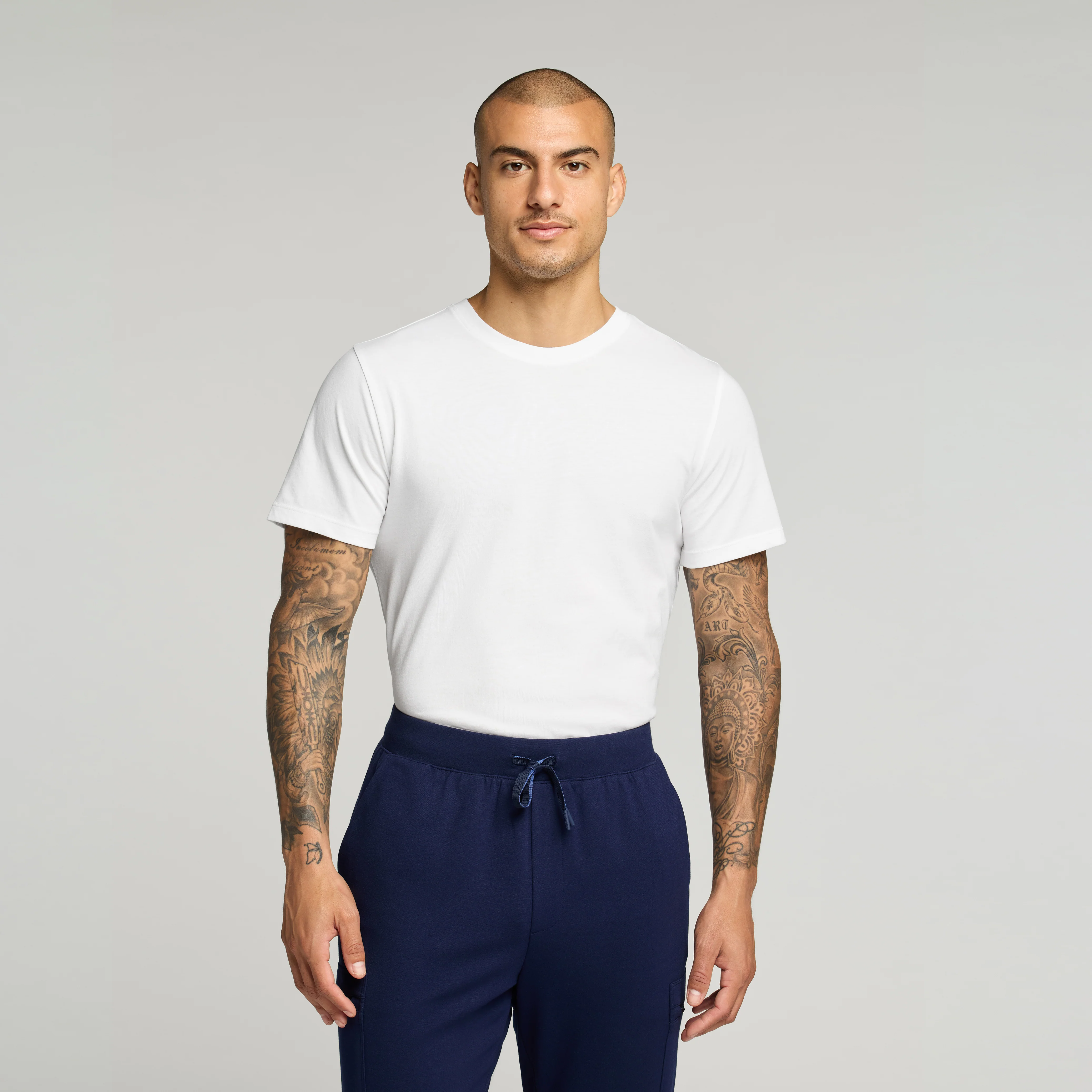 Regenˣ Short-Sleeve Cotton Underscrub - White - Image 2