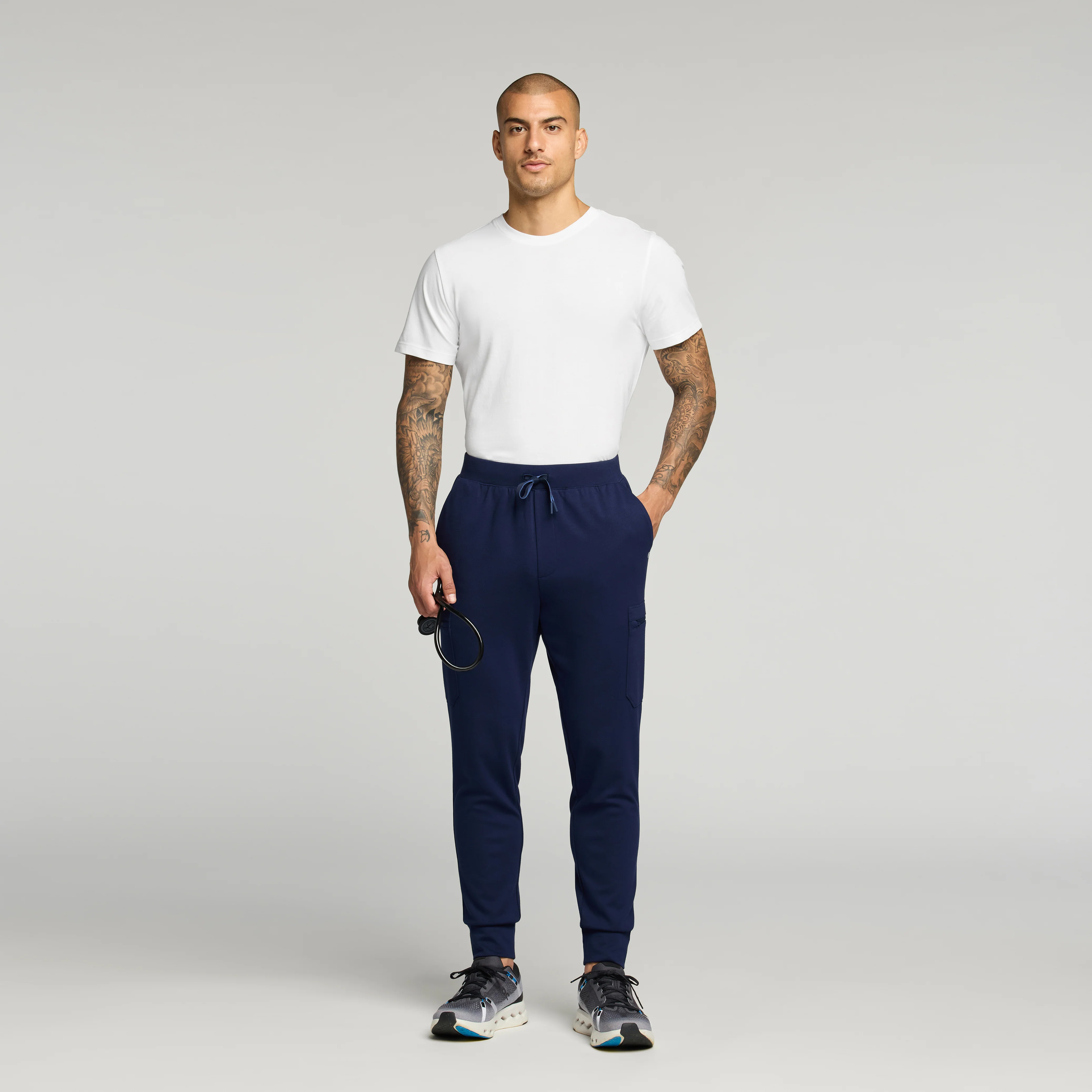 Regenˣ Short-Sleeve Cotton Underscrub - White - Image 3