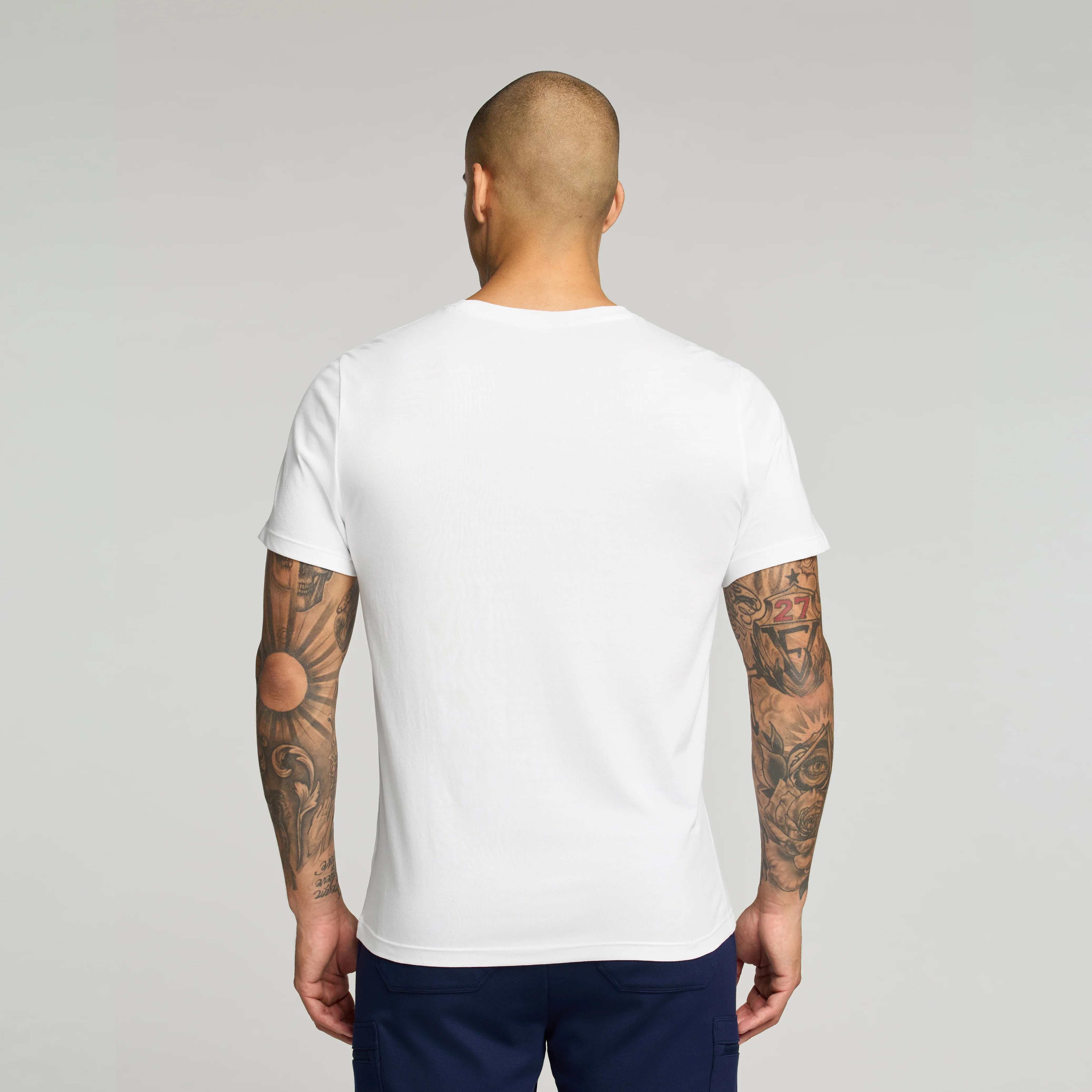 Regenˣ Short-Sleeve Cotton Underscrub - White - Image 4
