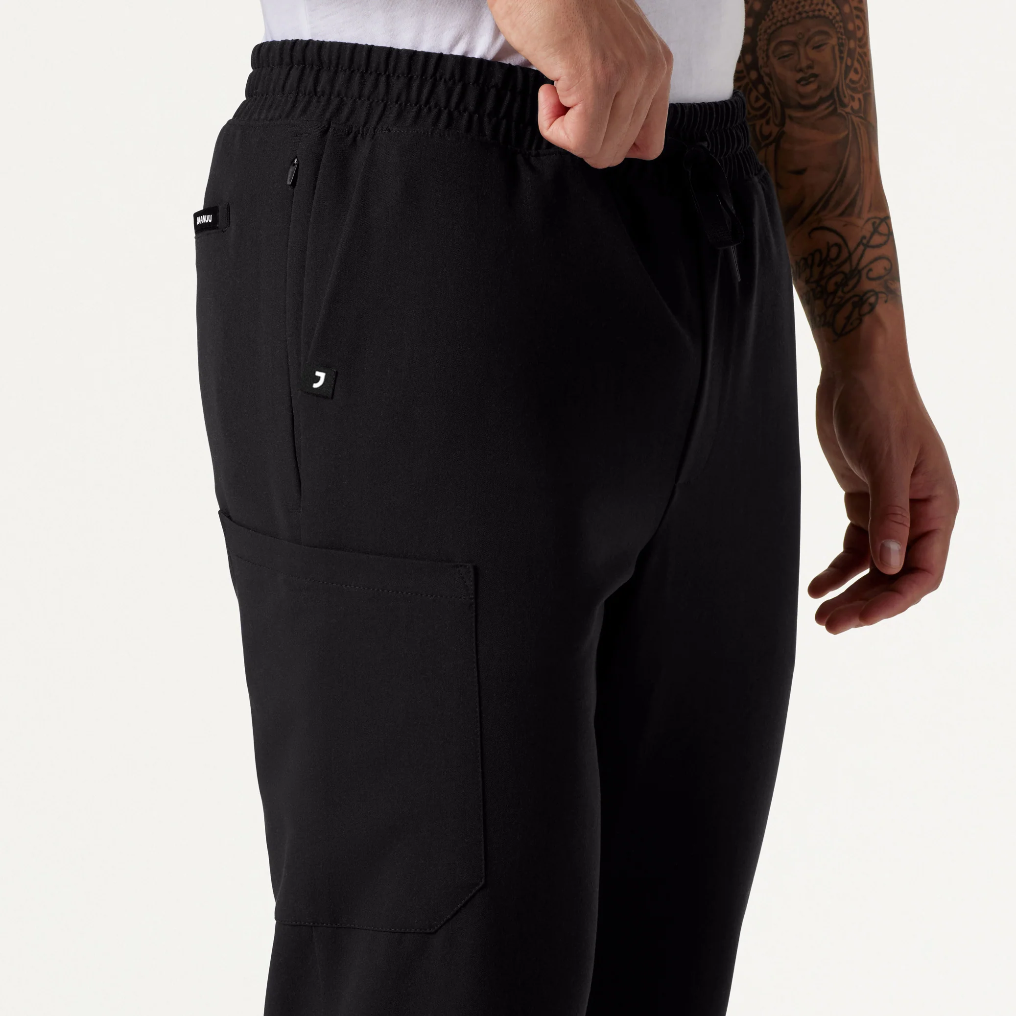 Rhodes Everyday Straight-Leg Scrub Pant - Black - Image 6