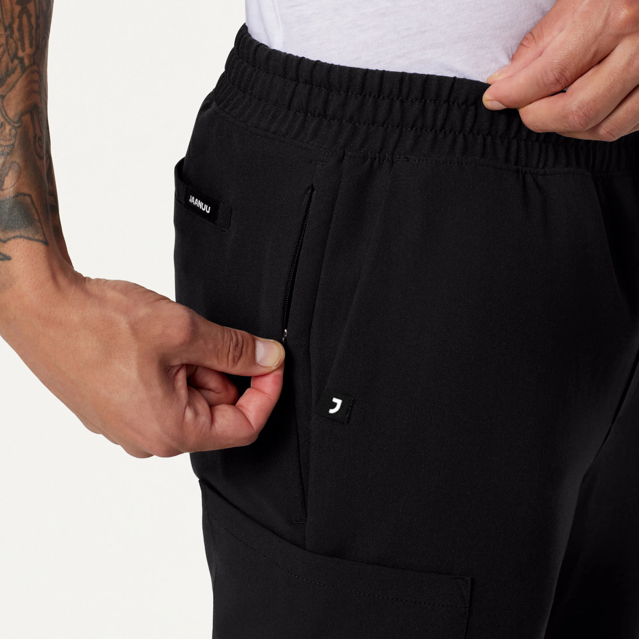 Rhodes Everyday Straight-Leg Scrub Pant - Black - Image 7