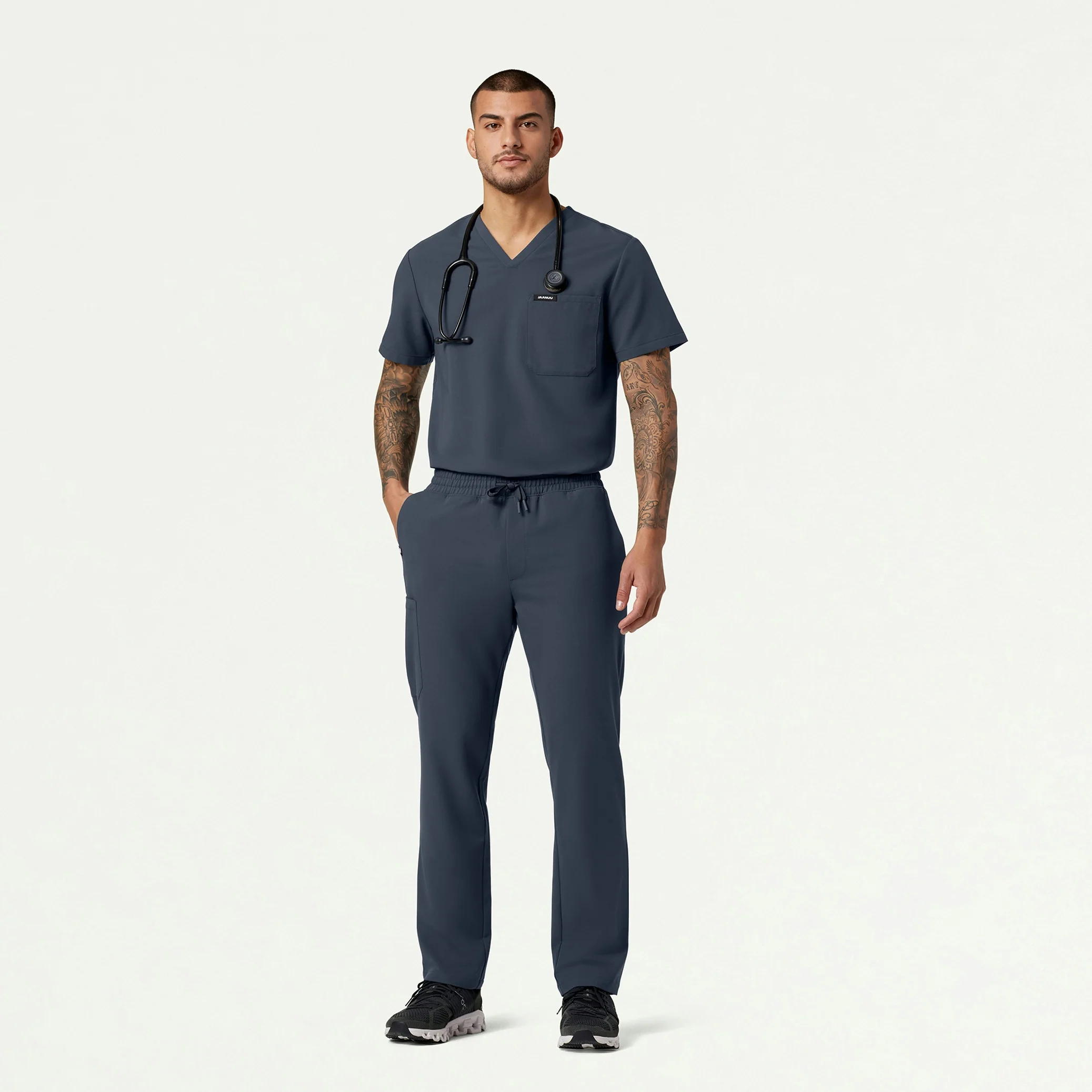 Rhodes Everyday Straight-Leg Scrub Pant - Carbon Gray - Image 3