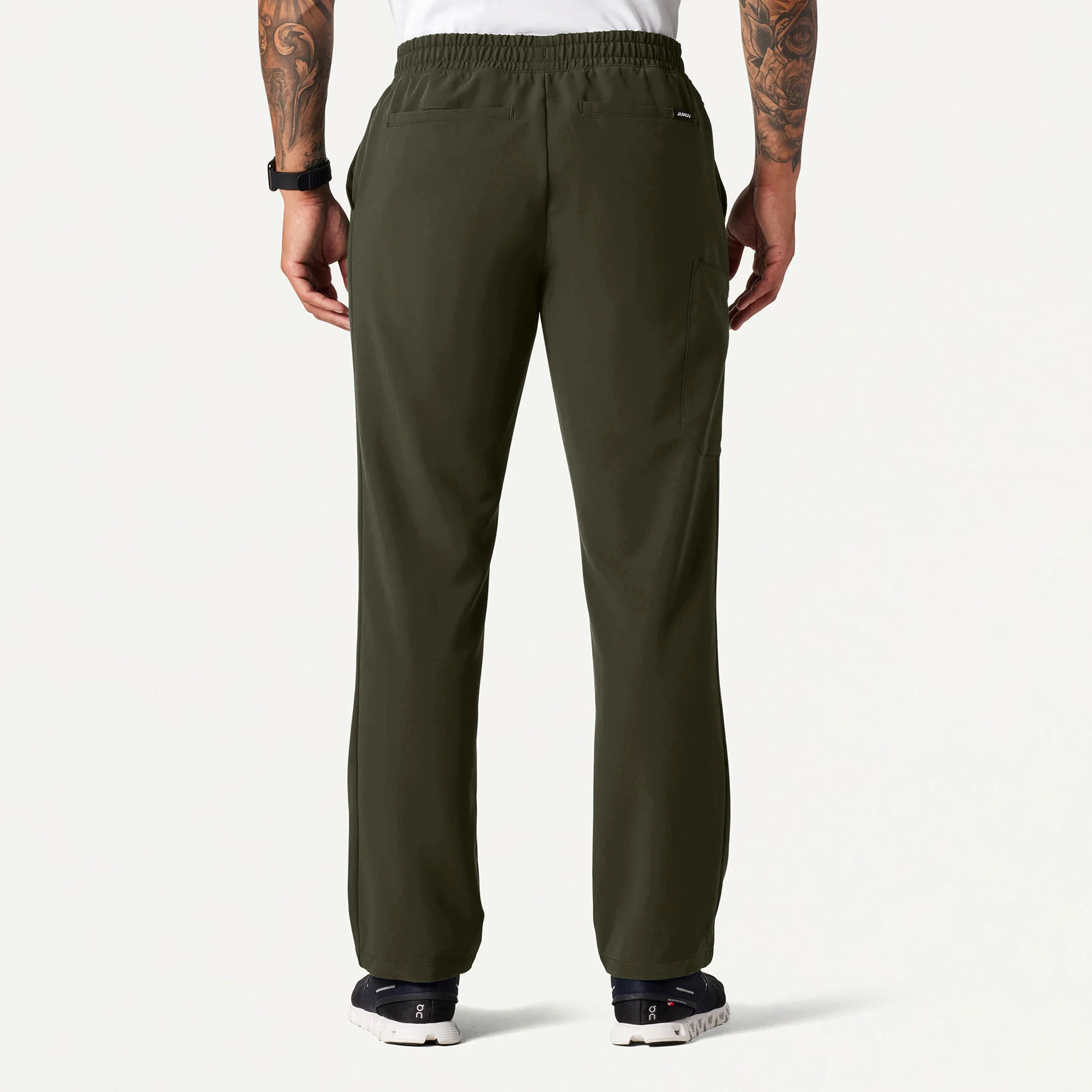 Rhodes Everyday Straight-Leg Scrub Pant - Deep Olive - Image 4