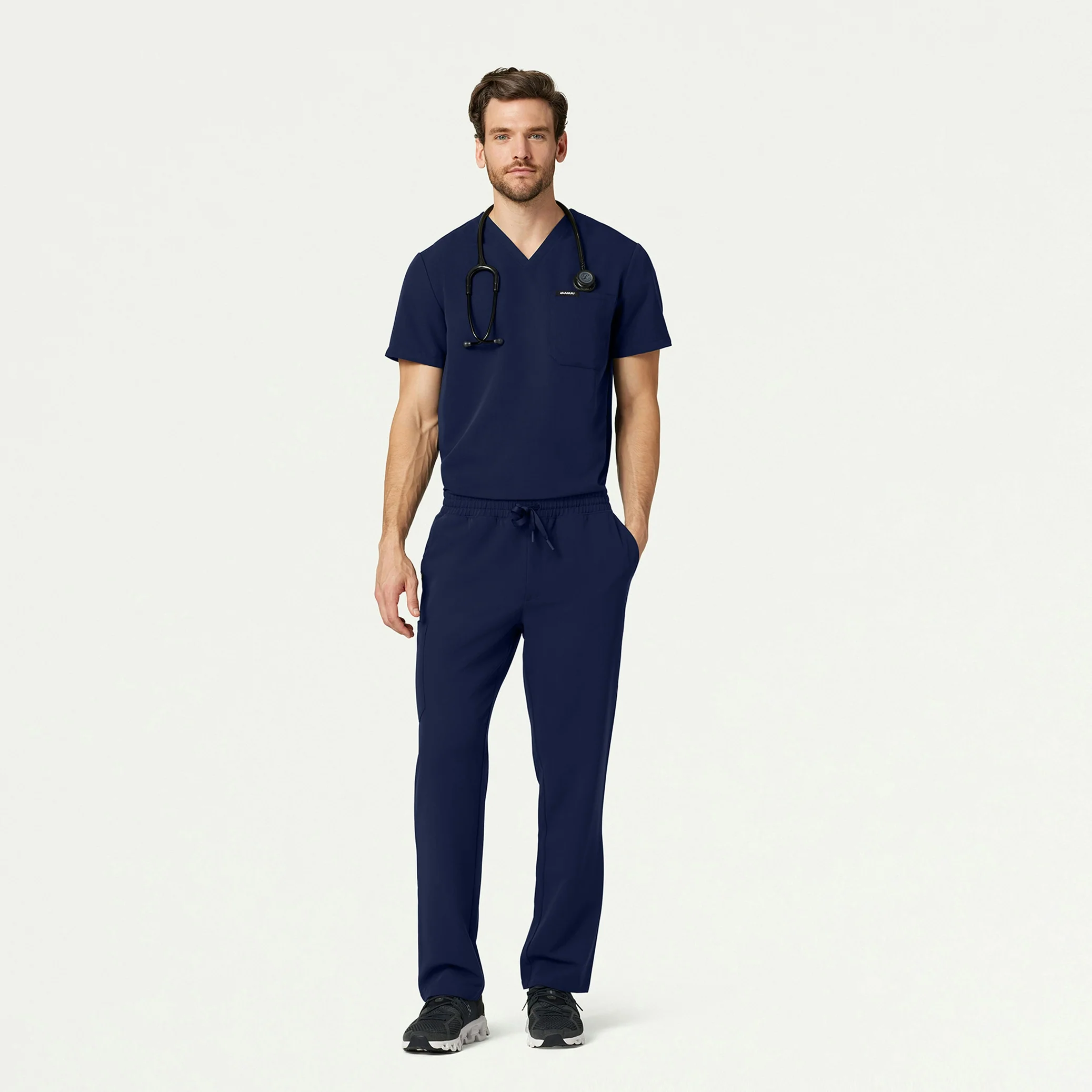 Rhodes Everyday Straight-Leg Scrub Pant - Midnight Navy - Image 3
