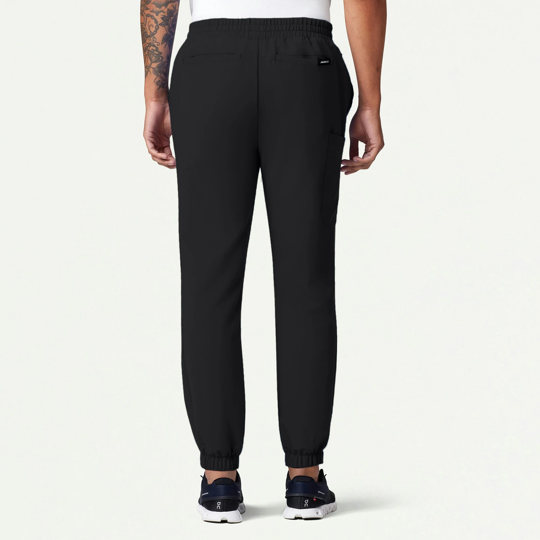 Rhodes Slim Crossover Scrub Jogger - Black - Image 4